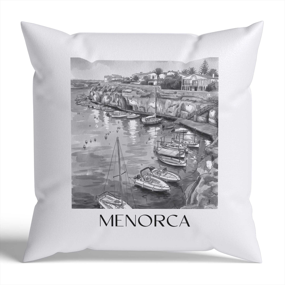 menorca-spanien-spanien-kissenbezug-aquarell-schwarz-weiss
