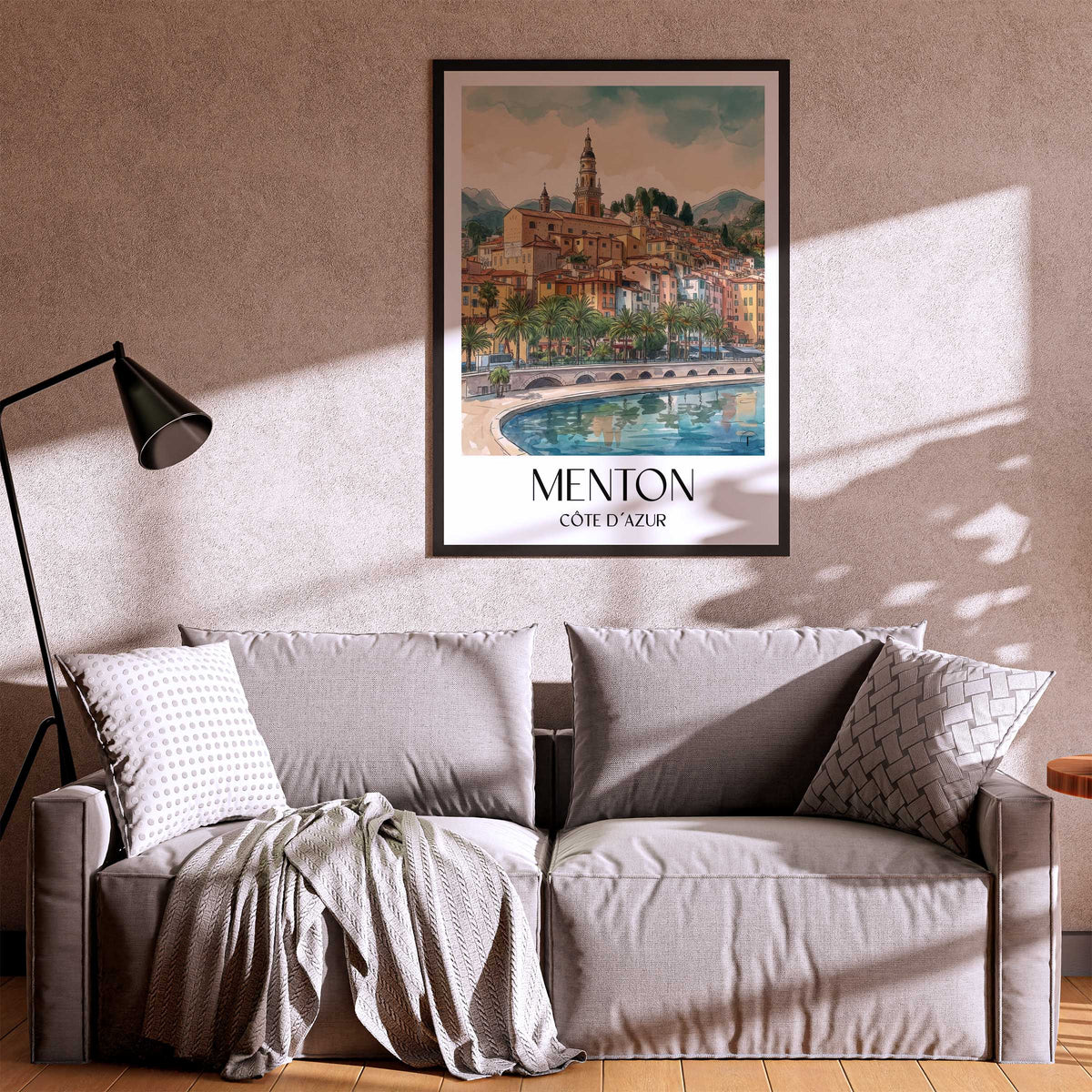 menton-côte-d´azur-frankreich-poster-aquarell
