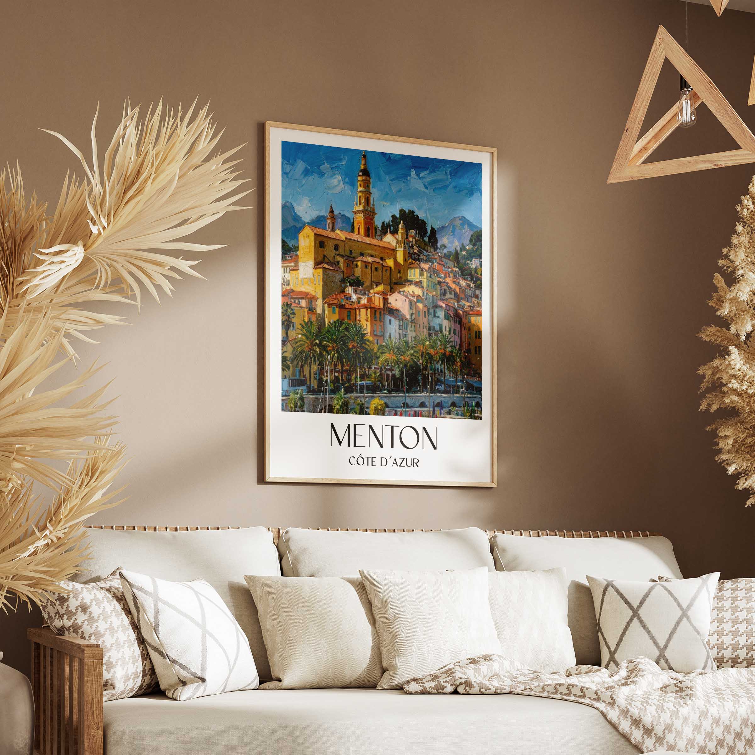 menton-côte-d´azur-frankreich-poster-oil-painting-oelgemaelde