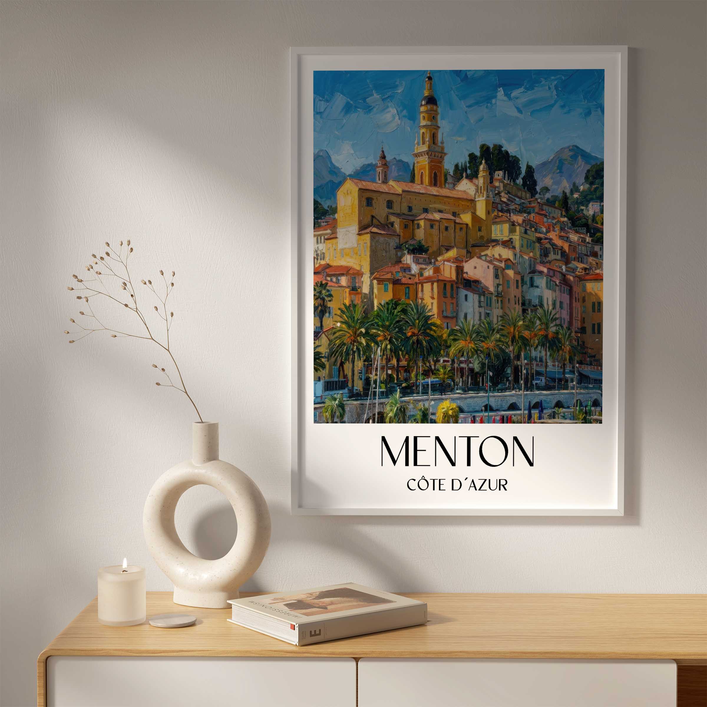 menton-côte-d´azur-frankreich-poster-oil-painting-oelgemaelde