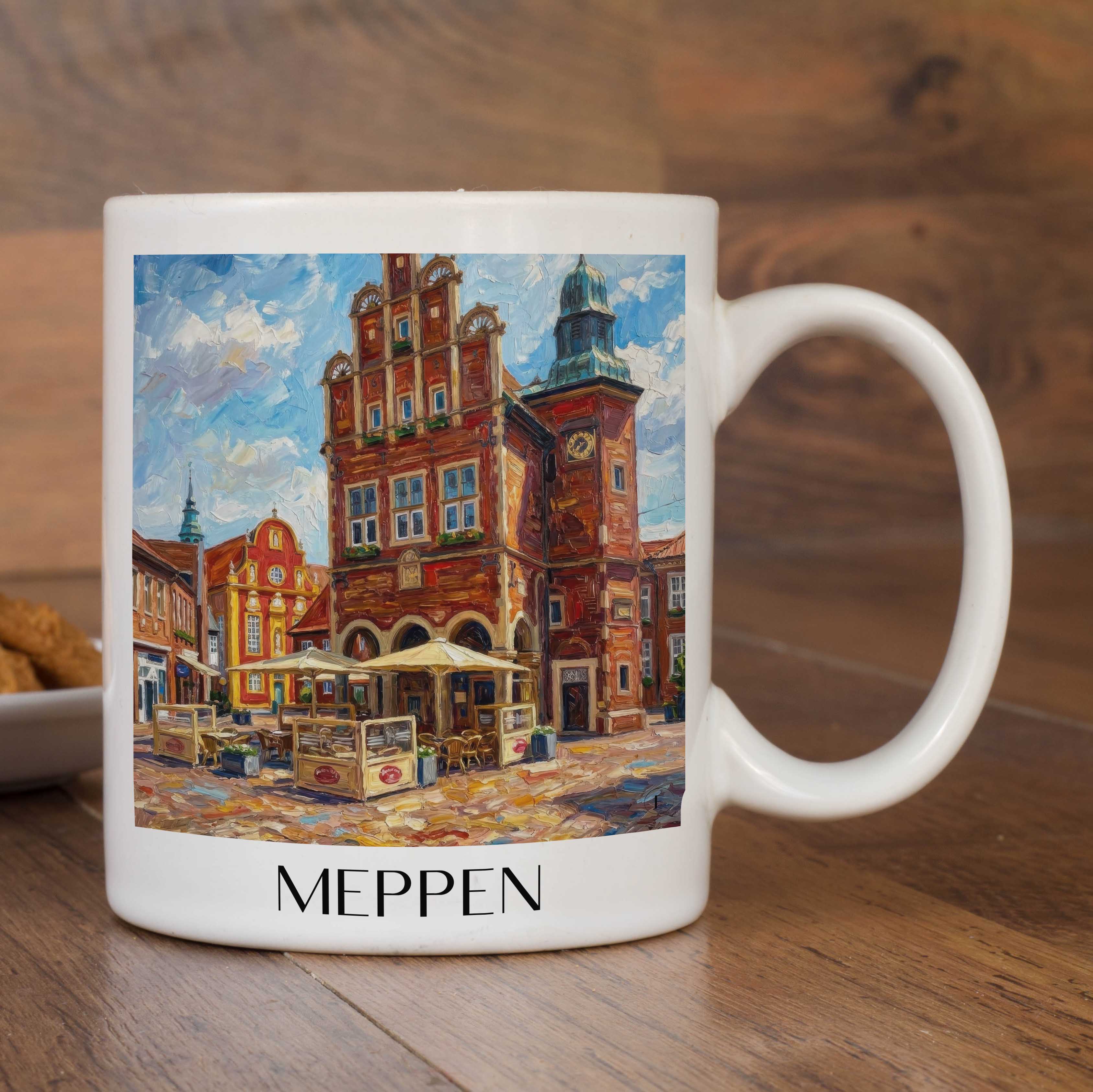 meppen-niedersachsen-deutschland-kaffeebecher-oil-painting-oelgemaelde
