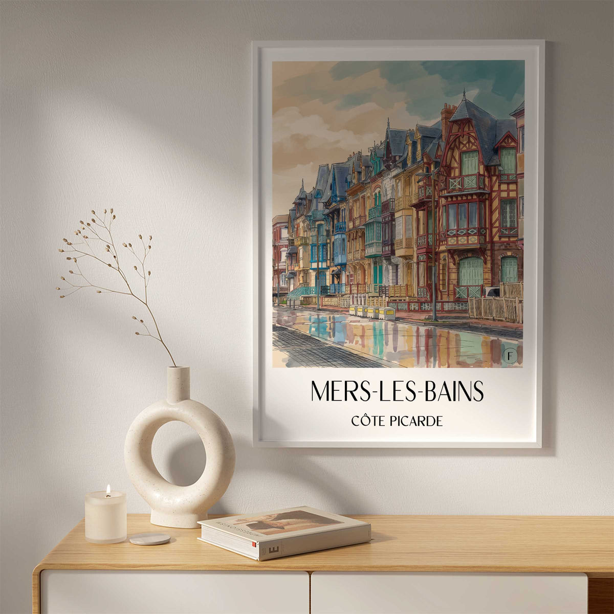 mers-les-bains-côte-picarde-frankreich-poster-aquarell