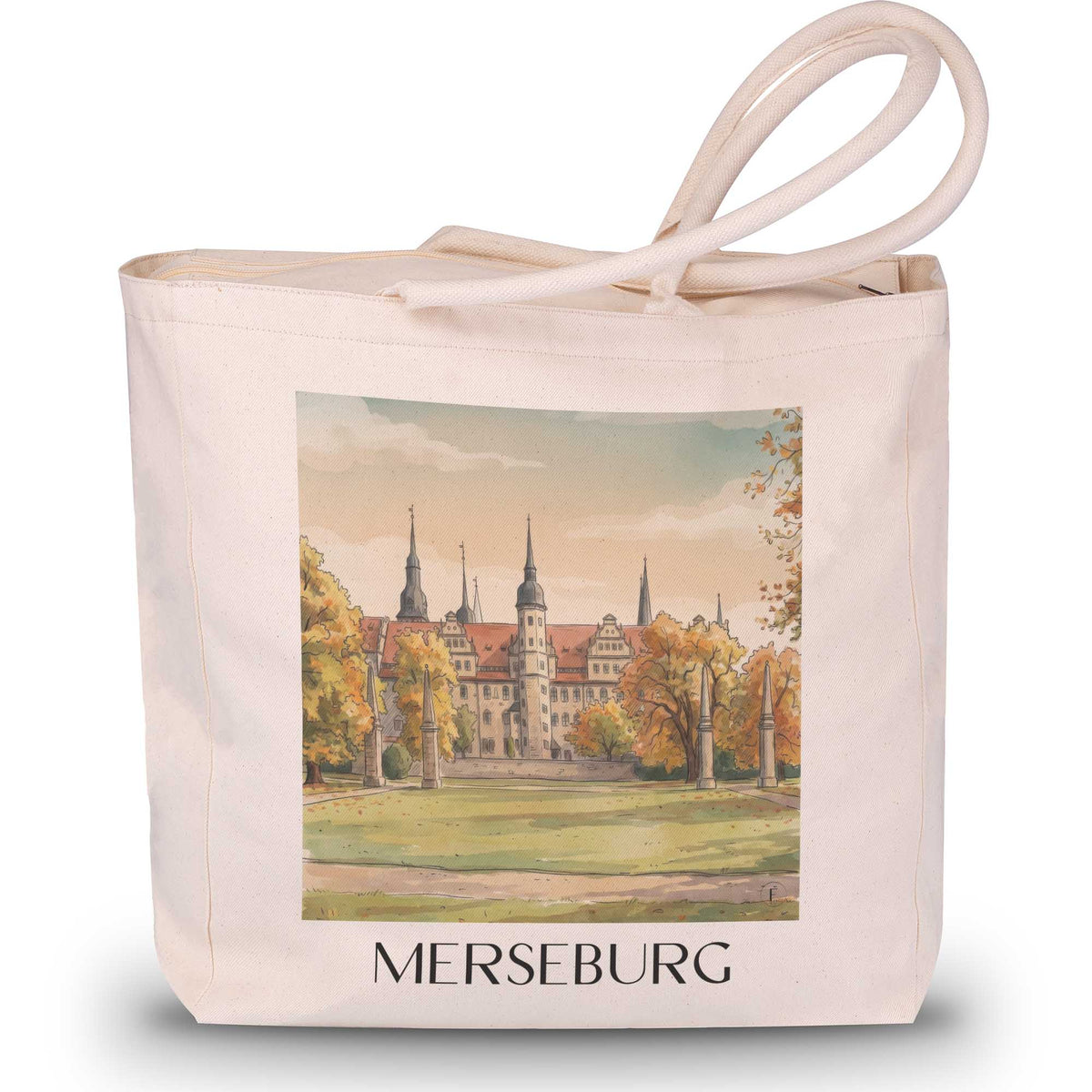 merseburg-saale-deutschland-einkaufstasche-aquarell