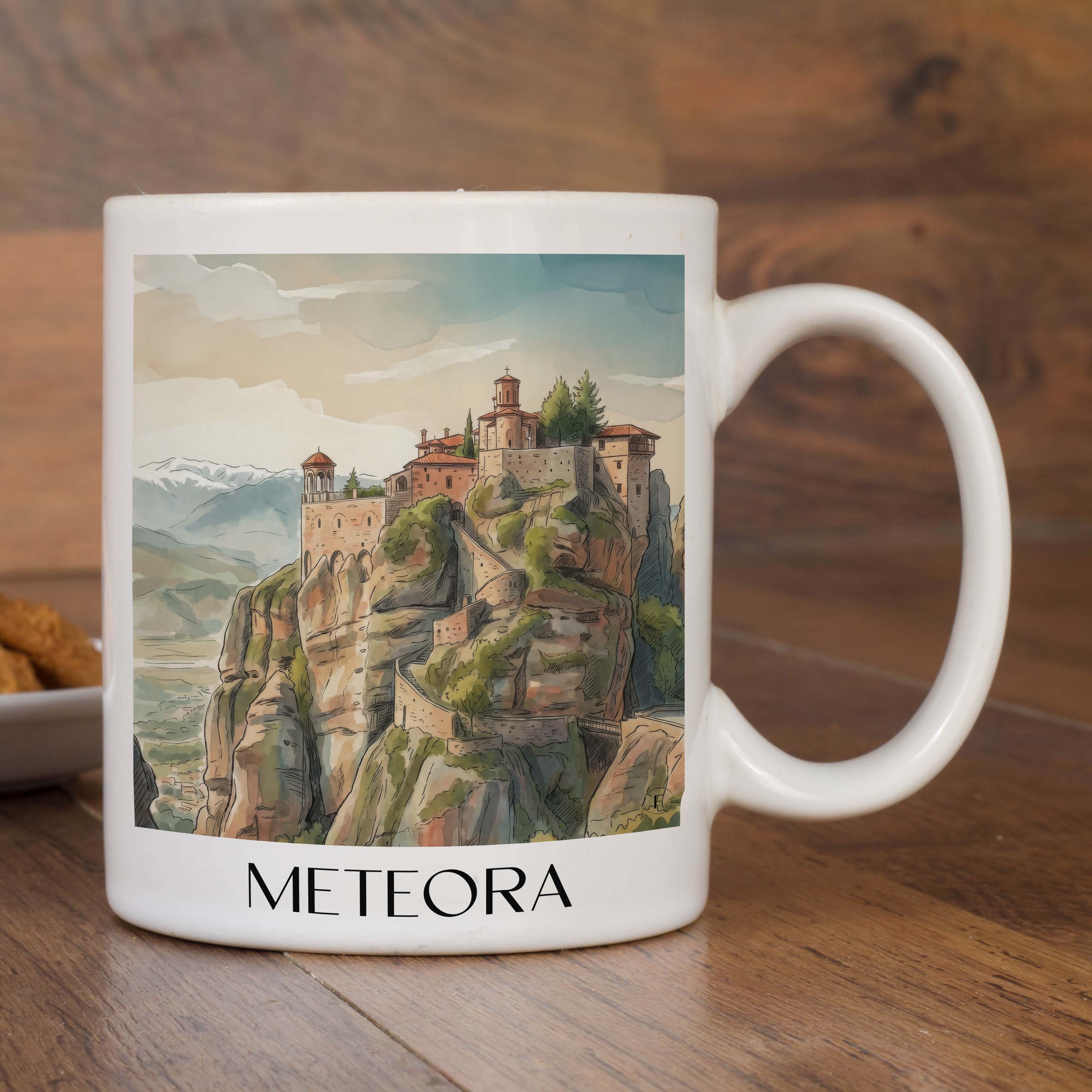 meteora-griechenland-griechenland-kaffeebecher-aquarell