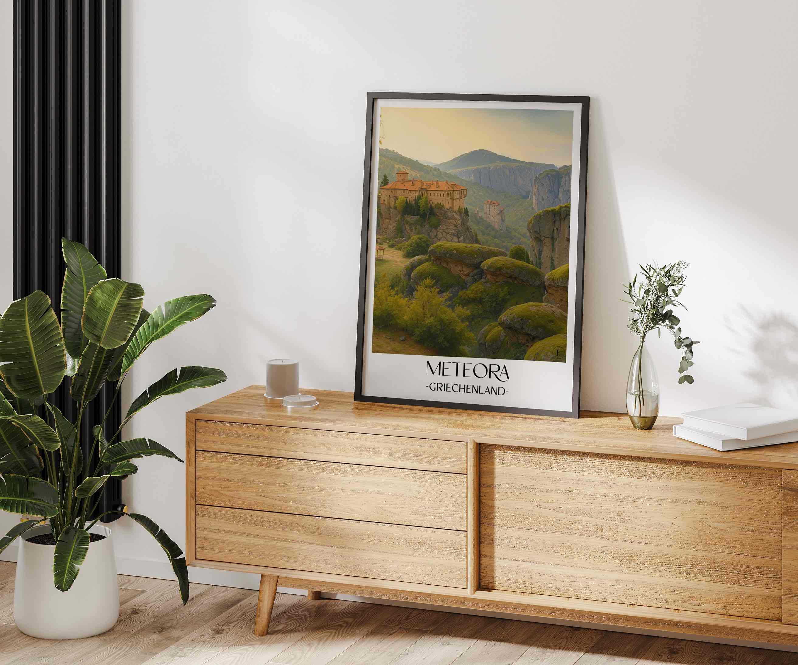 meteora-griechenland-griechenland-poster-aquarell
