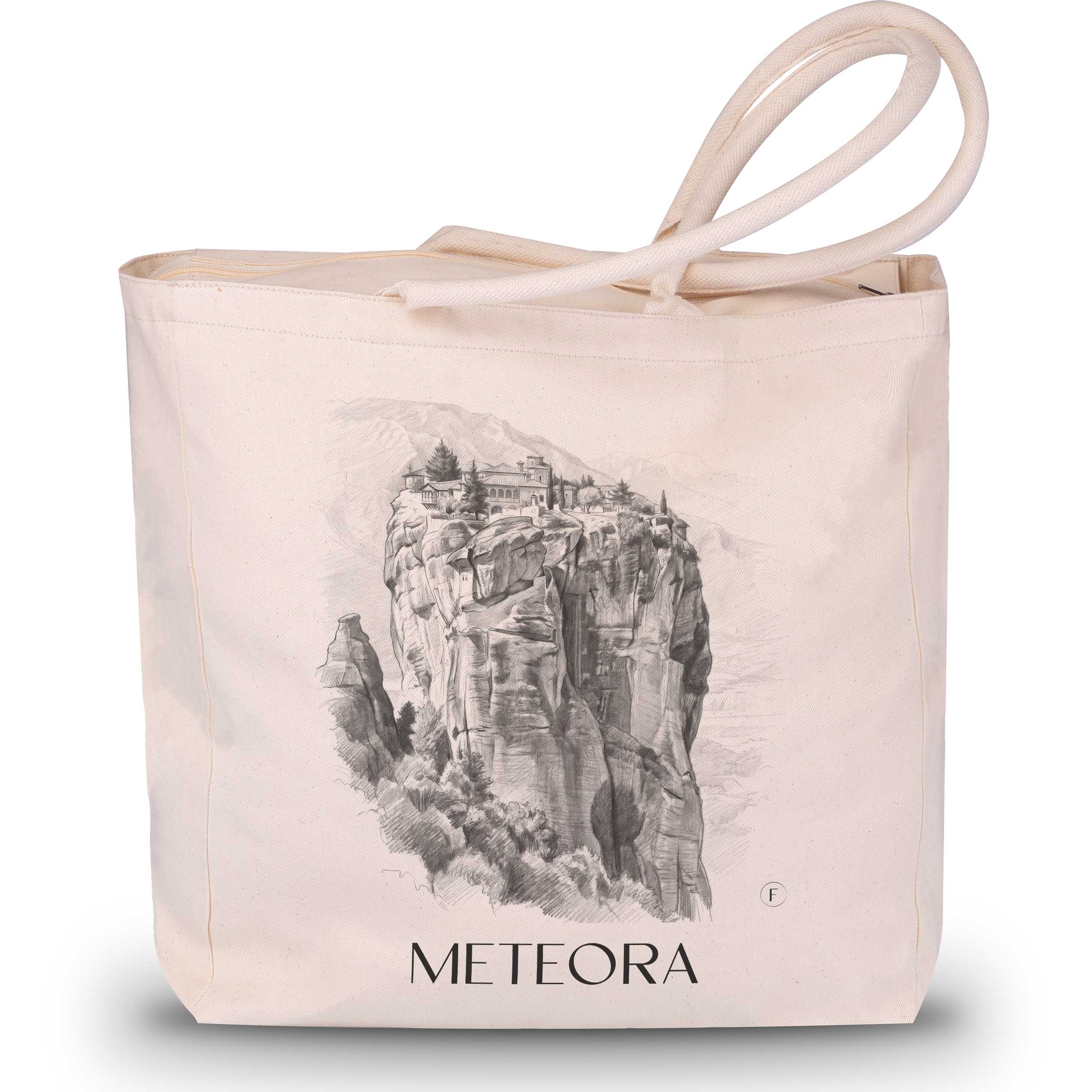 meteora-griechenland-griechenland-einkaufstasche-bleistift-zeichnung-drawing