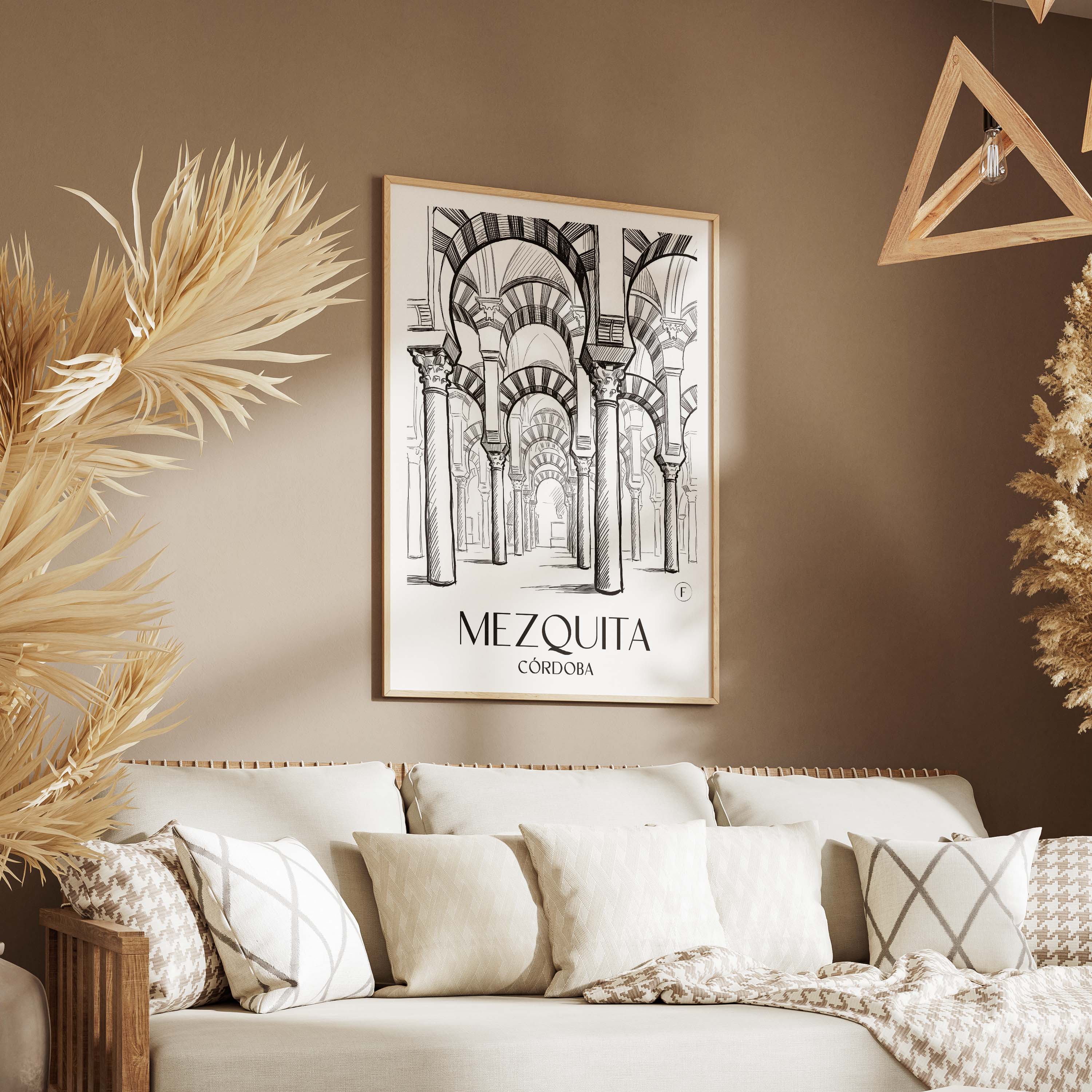 mezquita-córdoba-spanien-poster-skizze