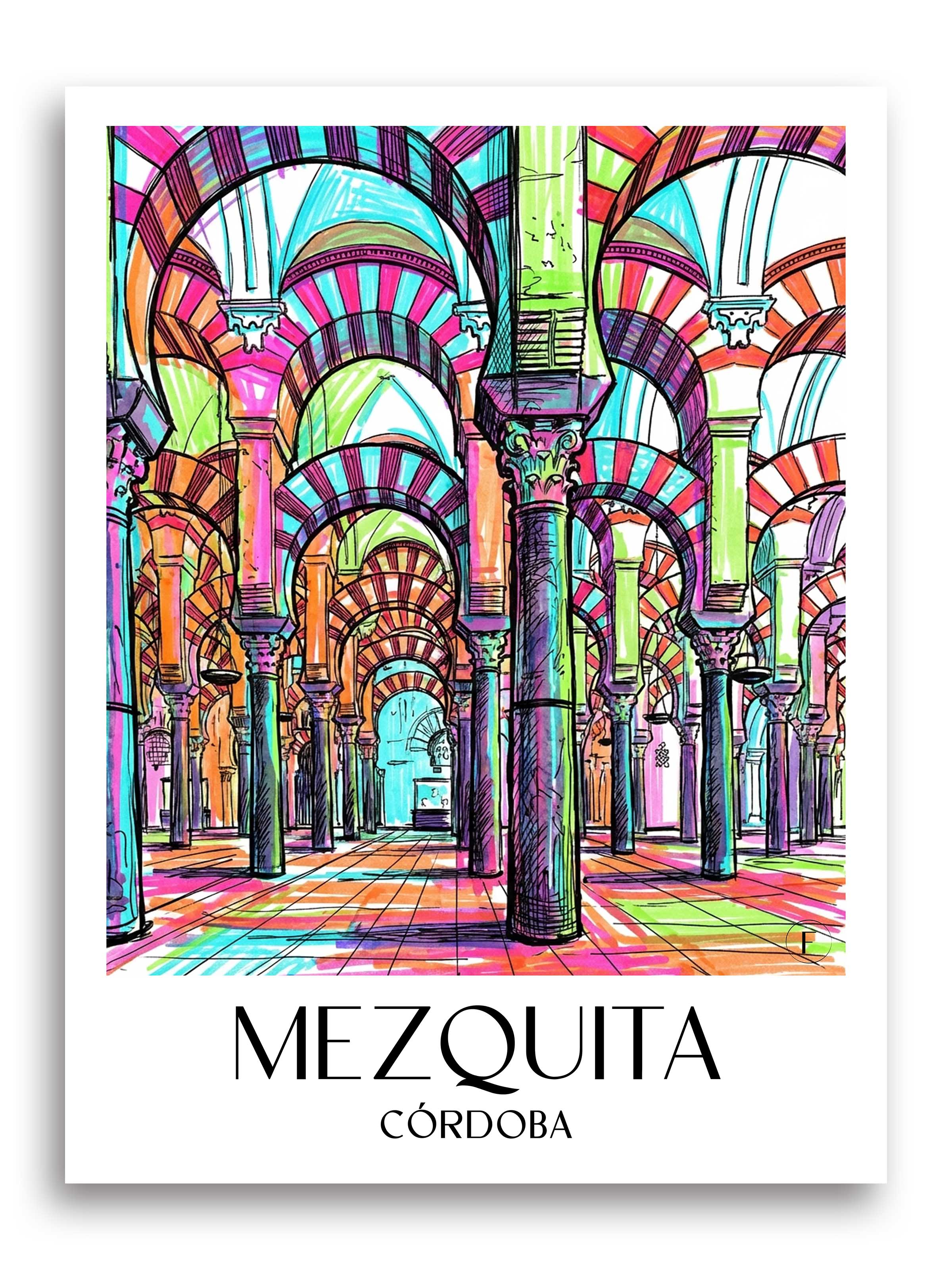 mezquita-córdoba-spanien-poster-graffiti