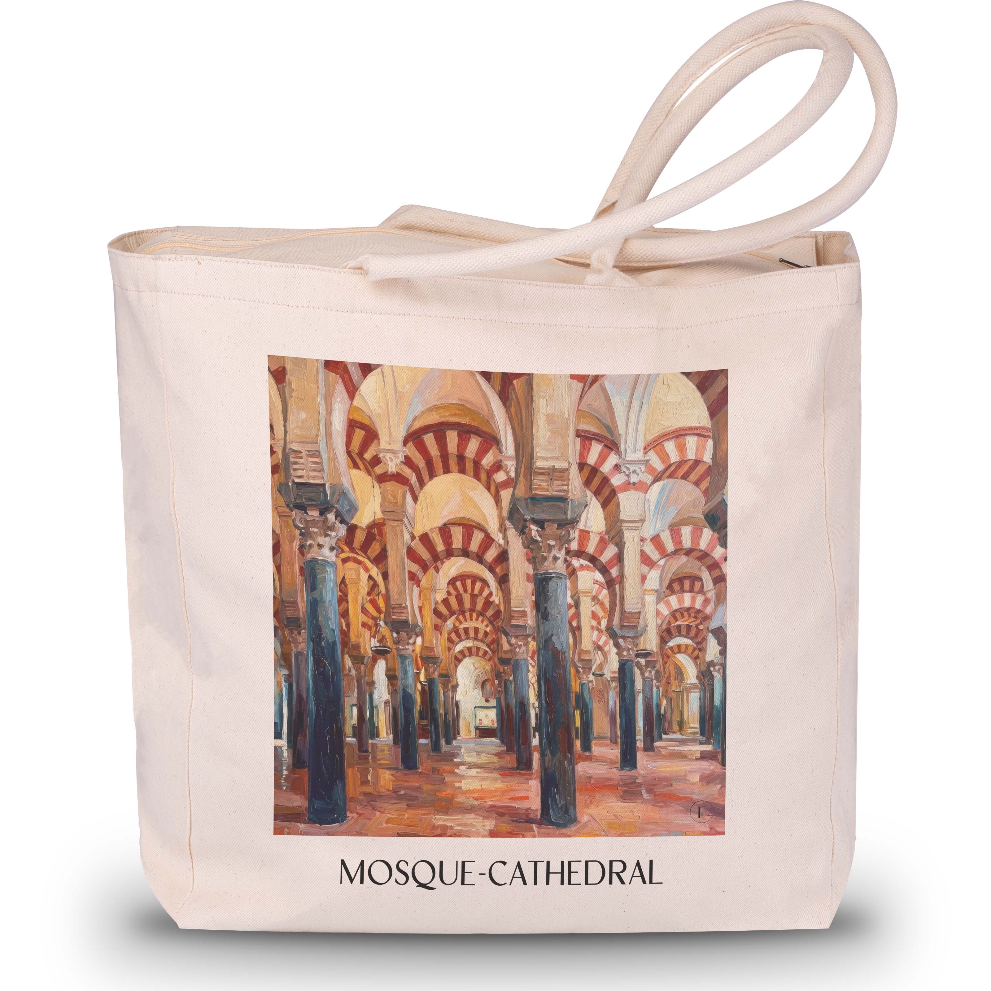 Mezquita Shopping Tasche - Córdoba - Spanien Tote Bag - Einkaufstasche im Ölgemälde Stil - favplace
