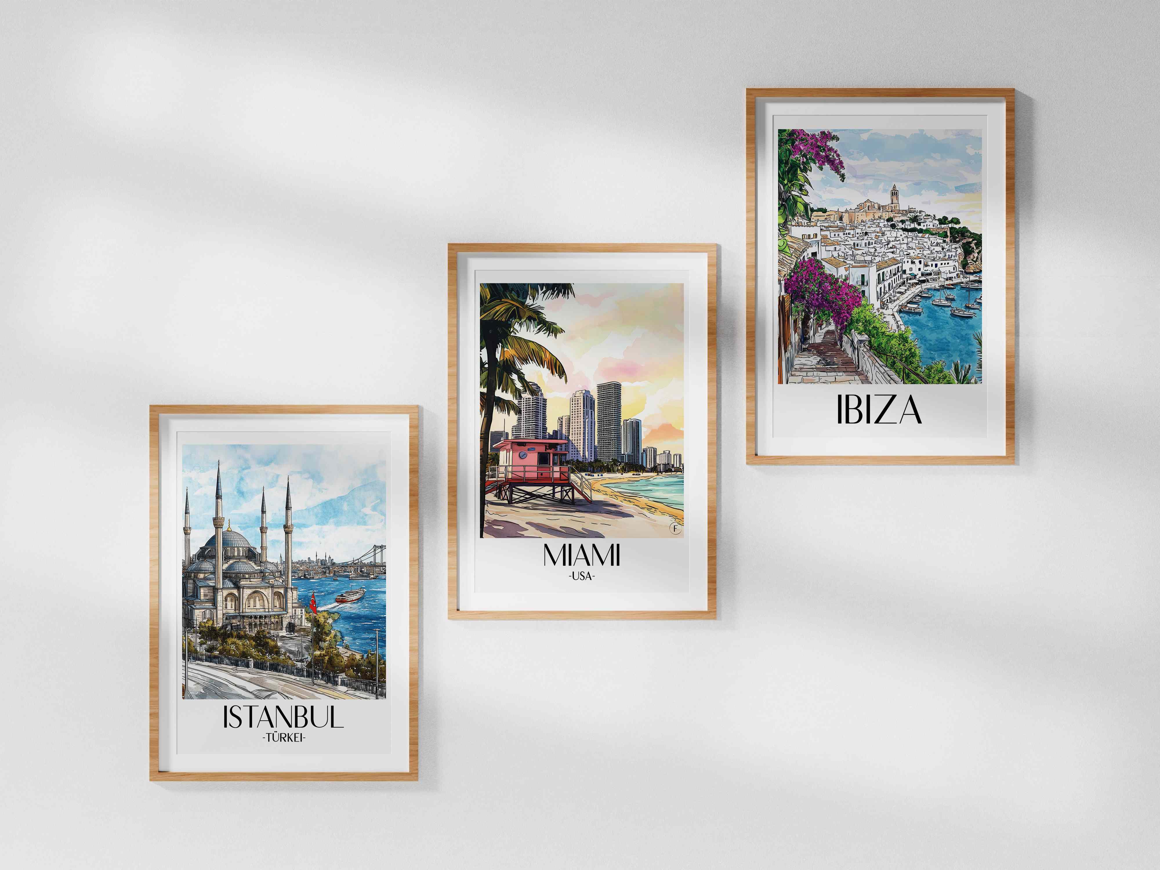 miami-usa-poster-aquarell