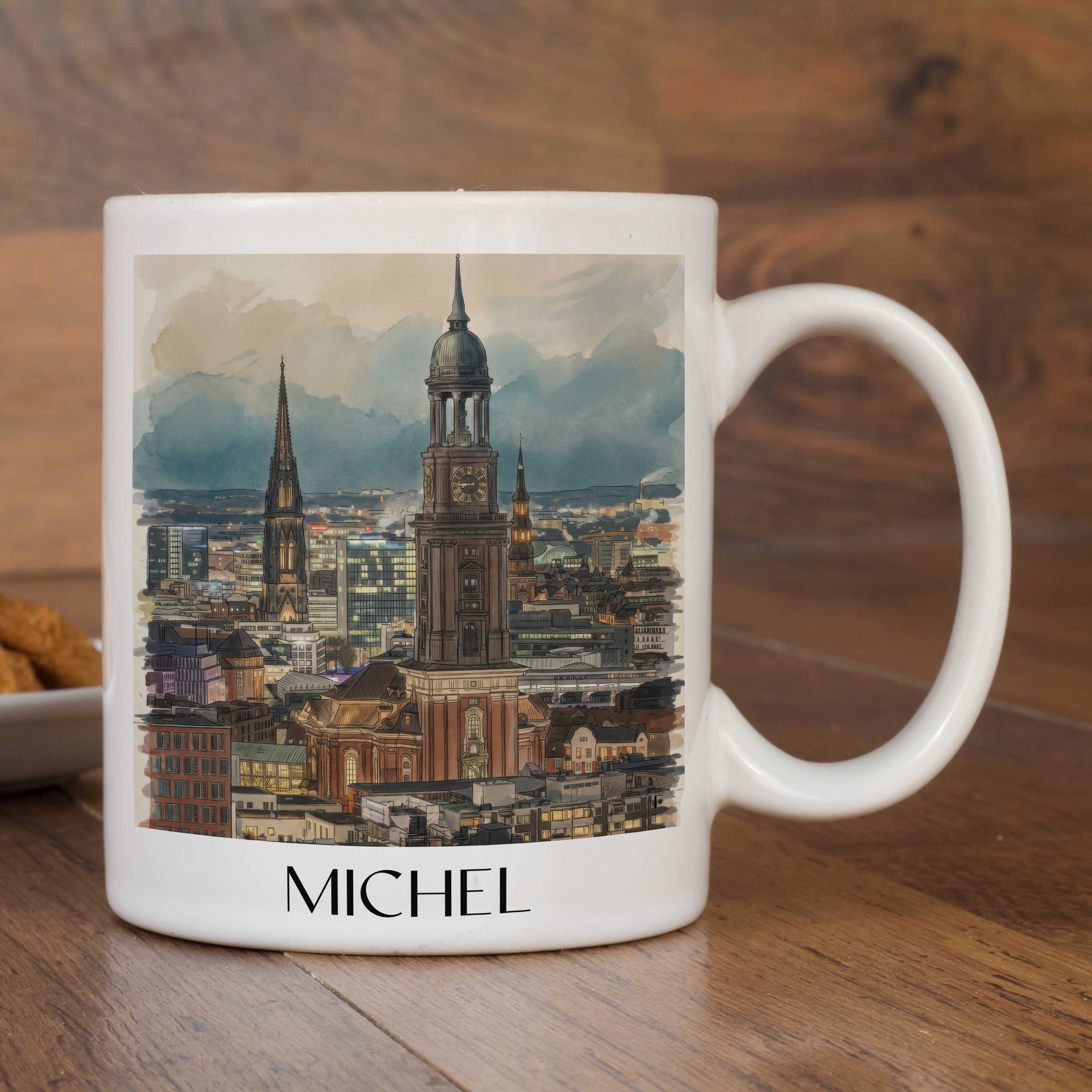 michel-hamburg-deutschland-kaffeebecher-aquarell