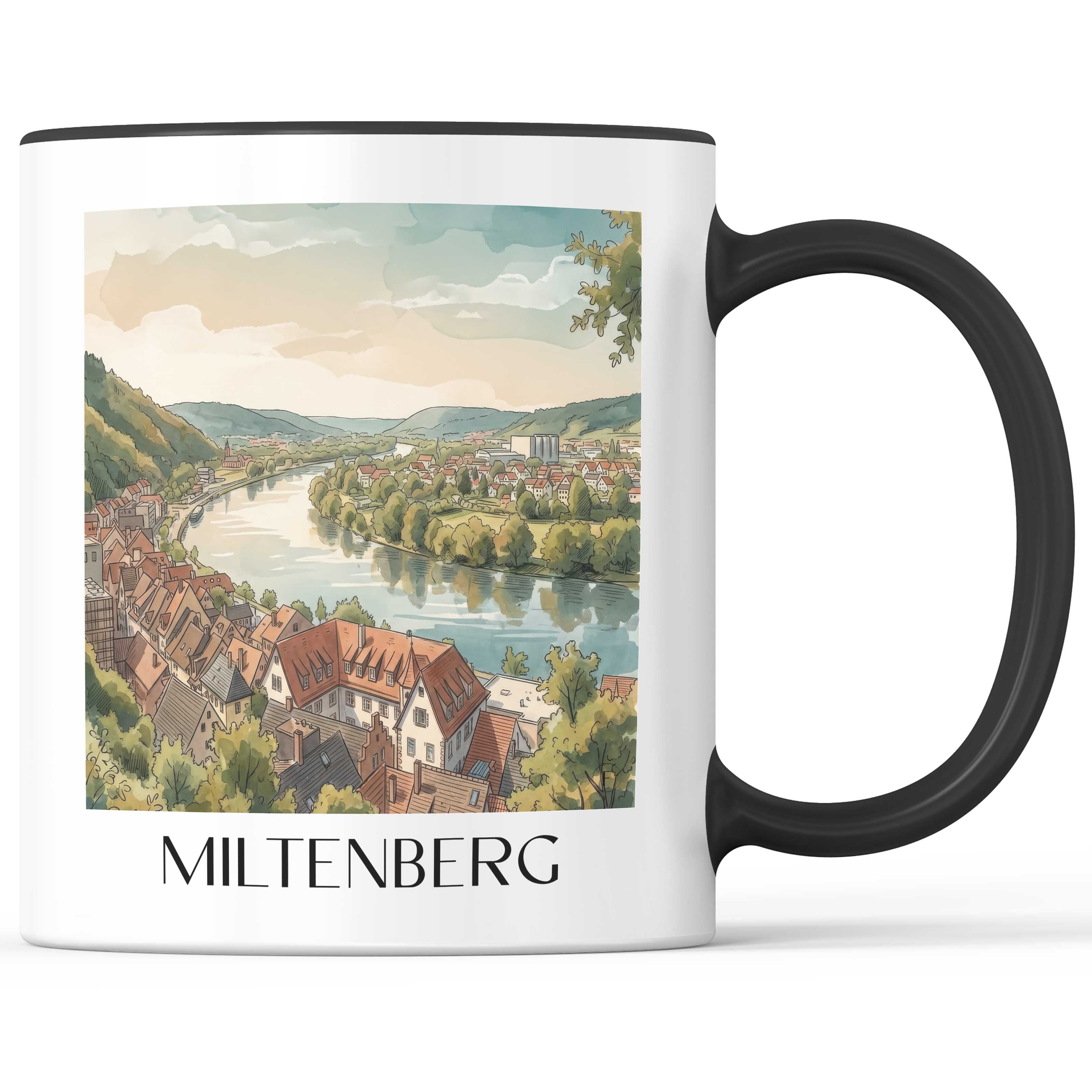 miltenberg-deutschland-kaffeebecher-aquarell