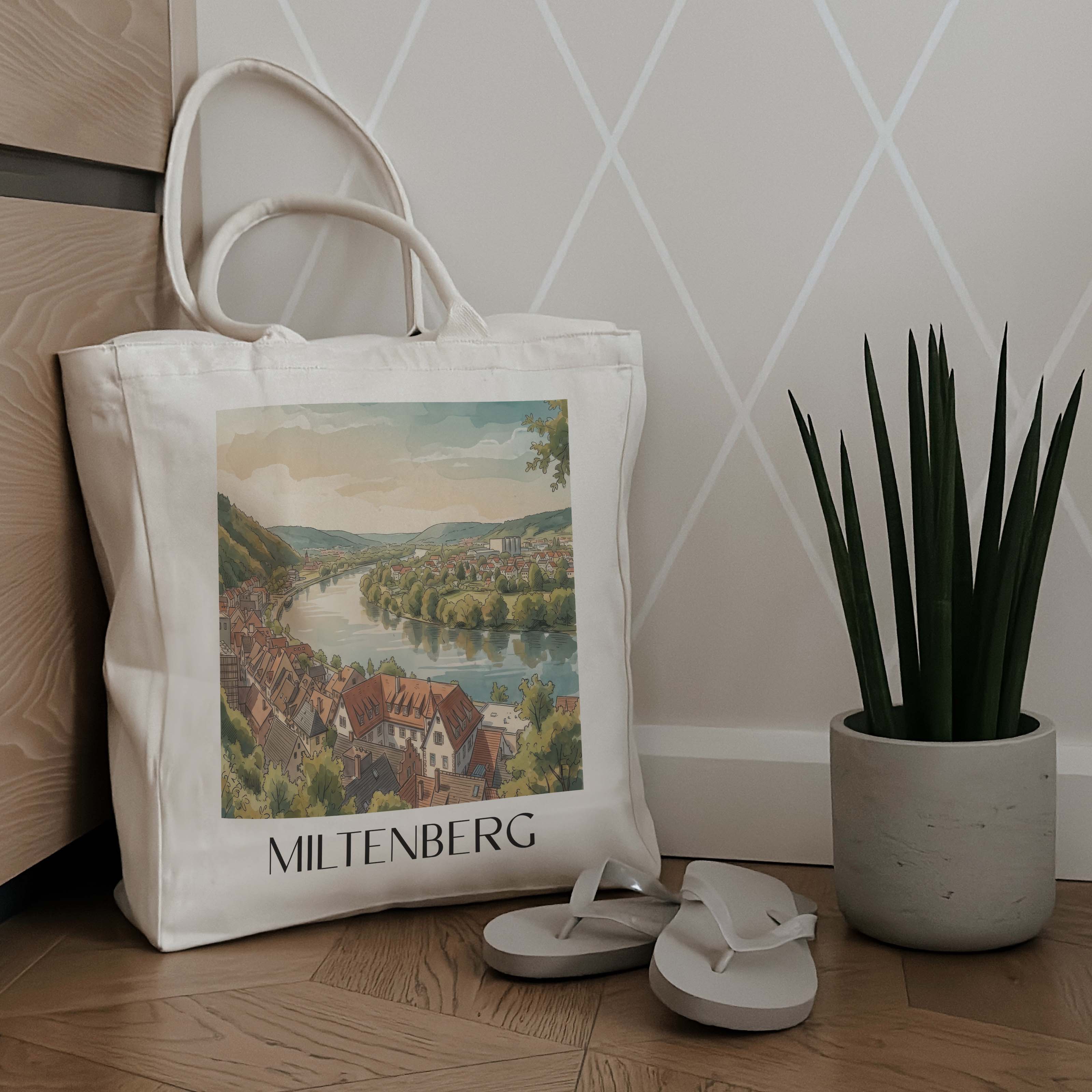 miltenberg-deutschland-einkaufstasche-aquarell
