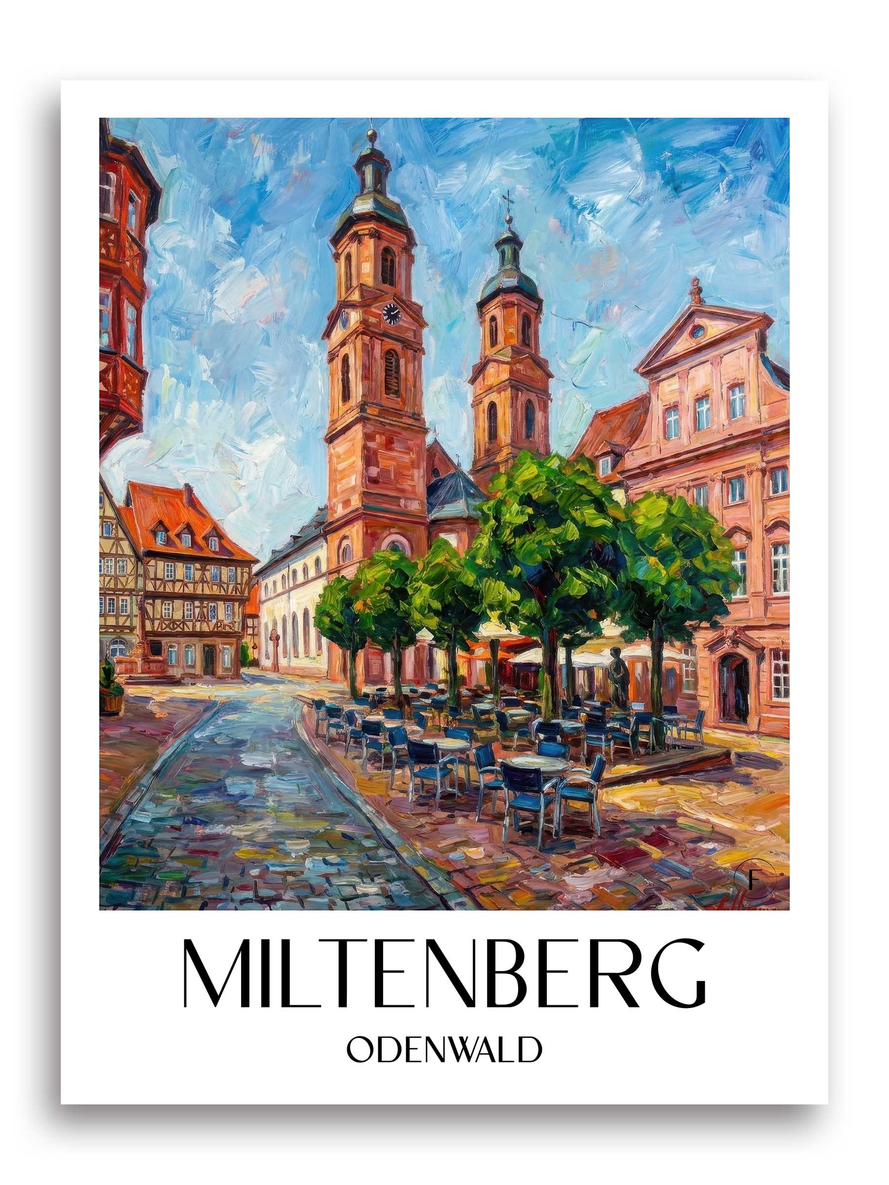 miltenberg-odenwald-deutschland-poster-oil-painting-oelgemaelde
