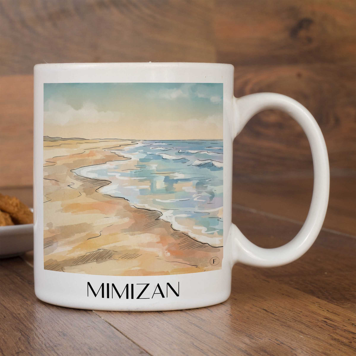 mimizan-côte-landaise-frankreich-kaffeebecher-aquarell