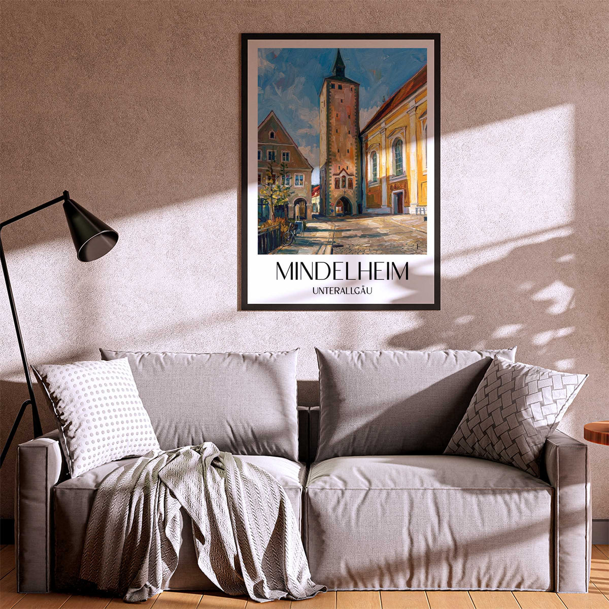 mindelheim-unterallgäu-deutschland-poster-oil-painting-oelgemaelde
