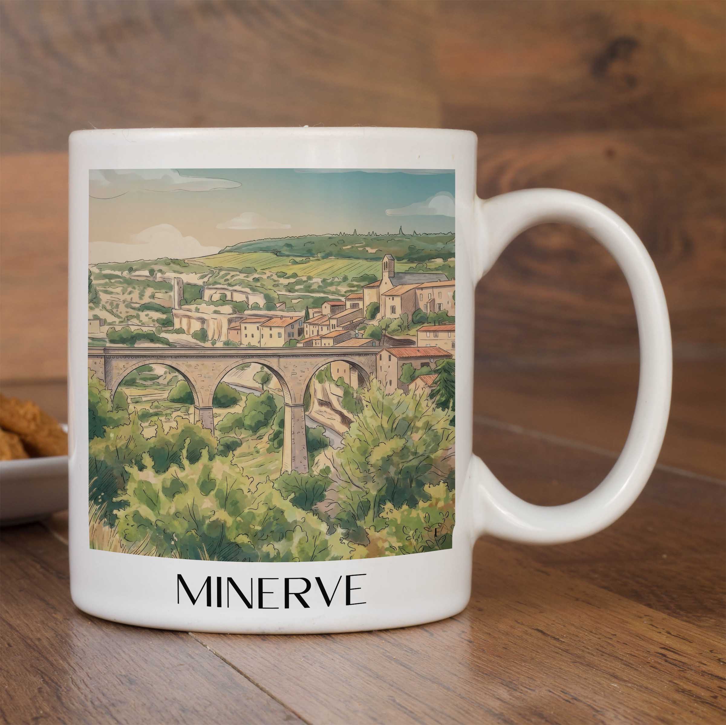 minerve--minervois-frankreich-kaffeebecher-aquarell