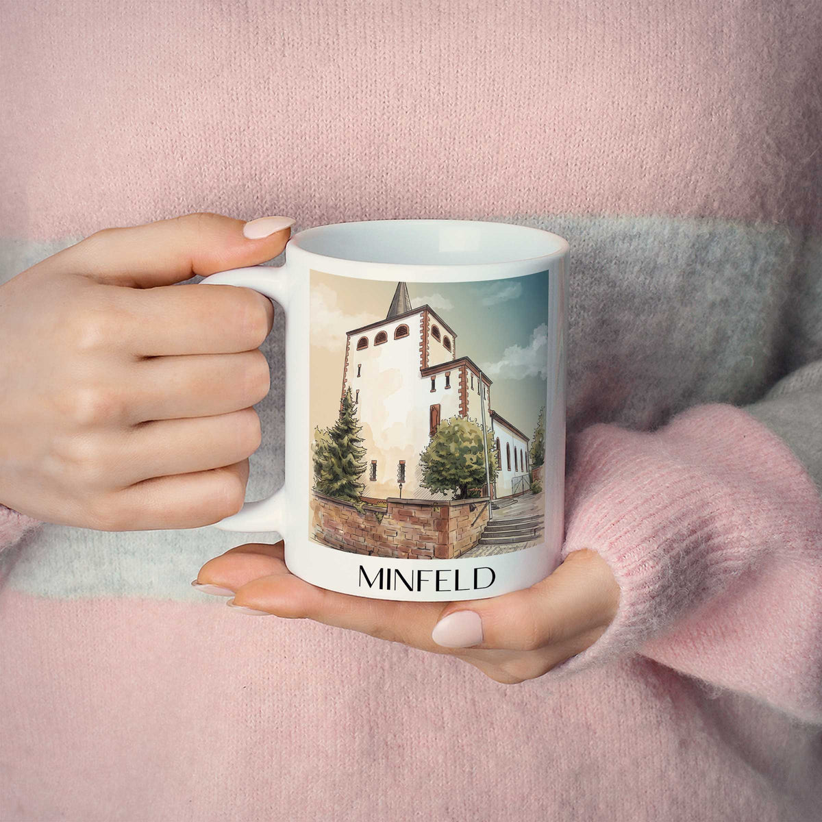 minfeld-südpfalz-deutschland-kaffeebecher-aquarell