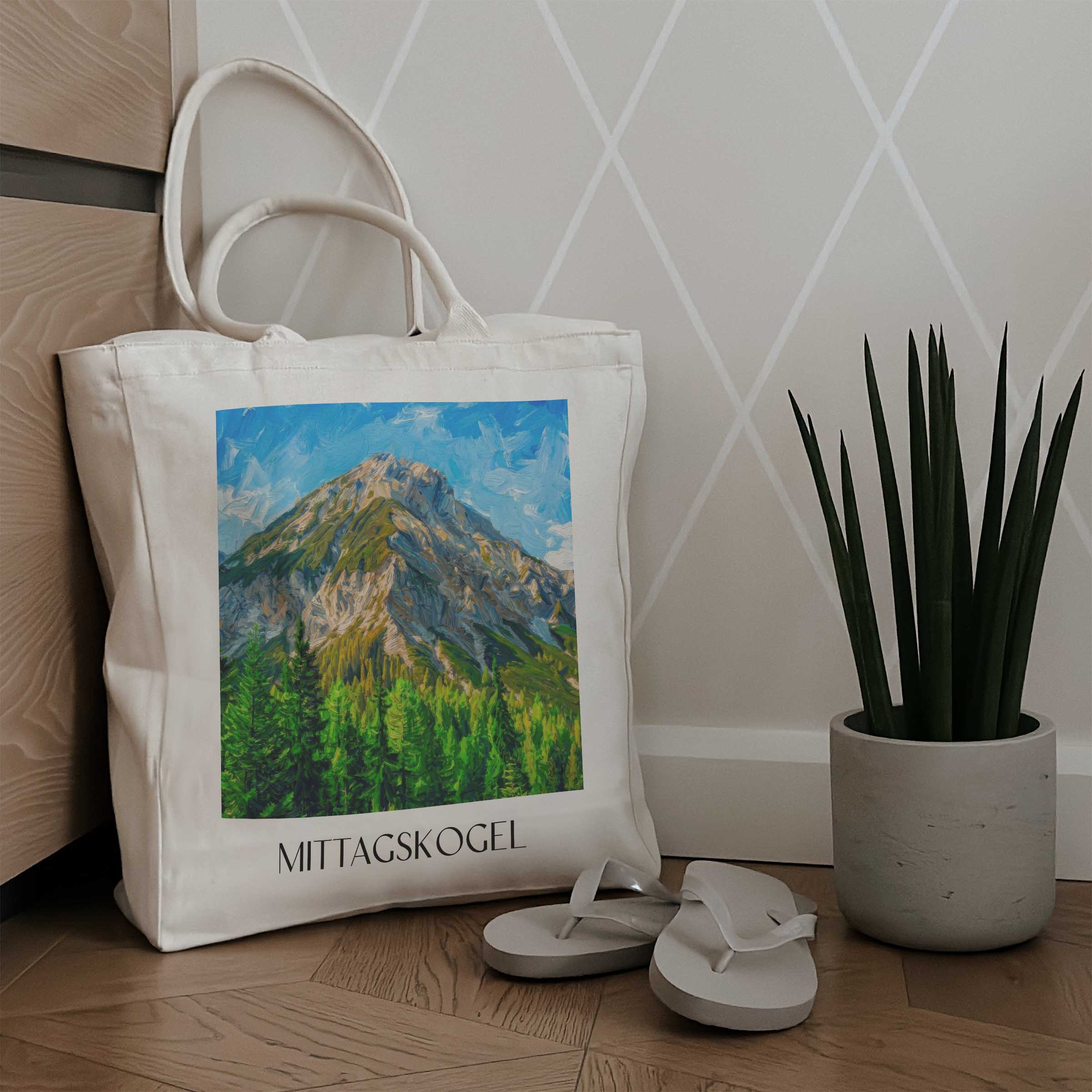 mittagskogel-kärnten-österreich-einkaufstasche-oil-painting-oelgemaelde
