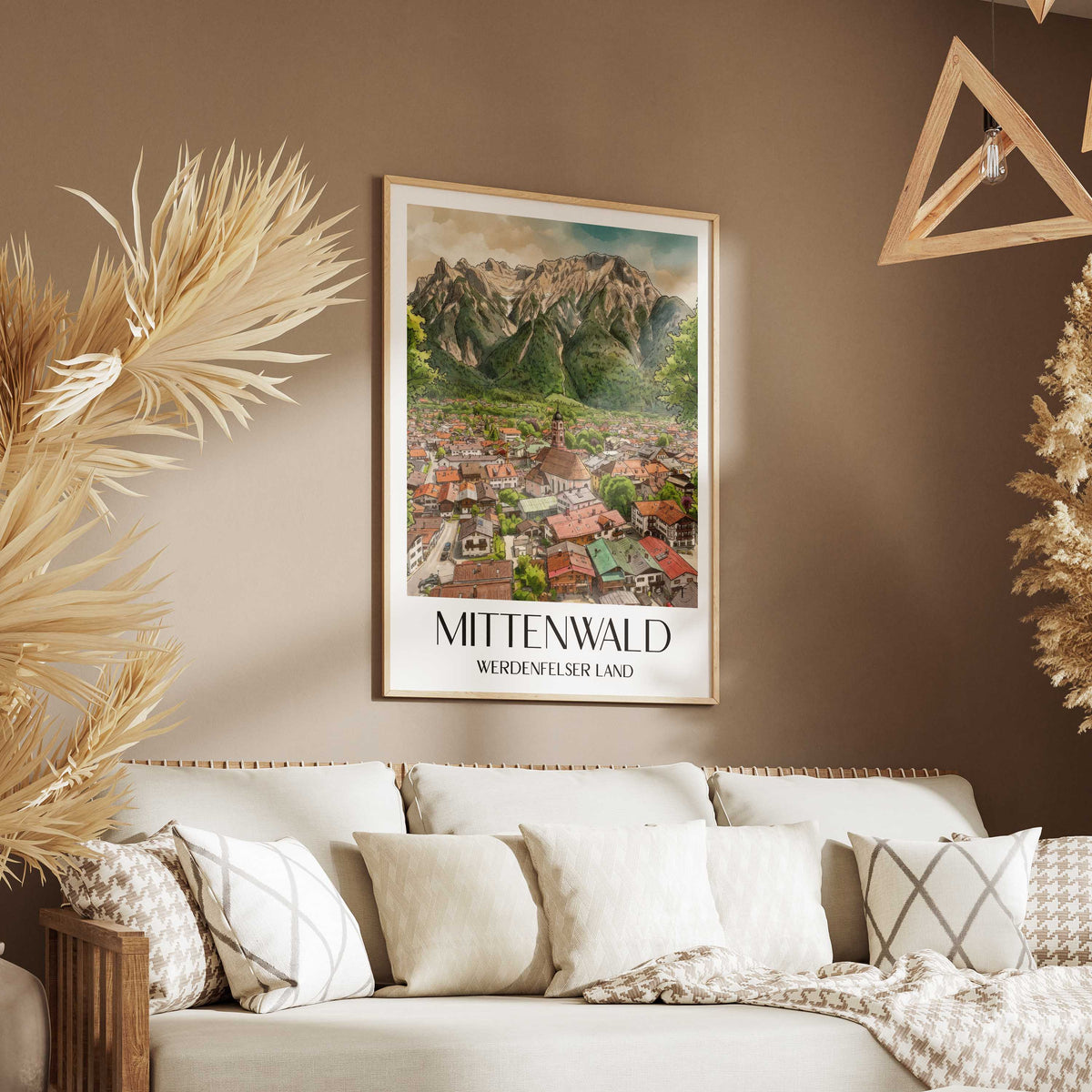 mittenwald-werdenfelser-land-deutschland-poster-aquarell