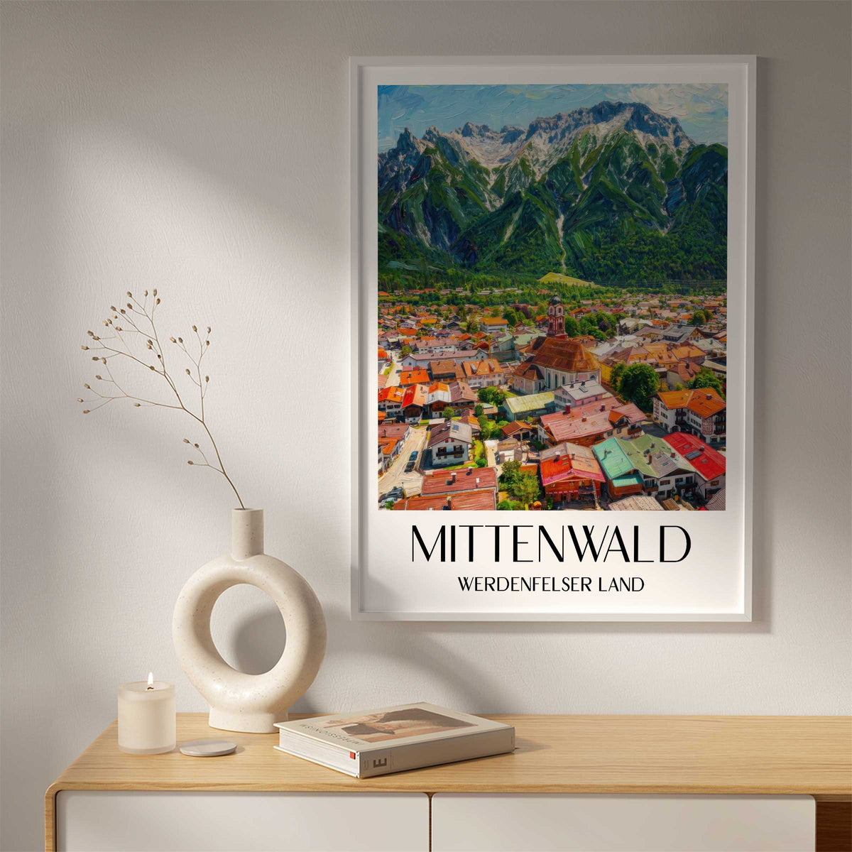 mittenwald-werdenfelser-land-deutschland-poster-oil-painting-oelgemaelde