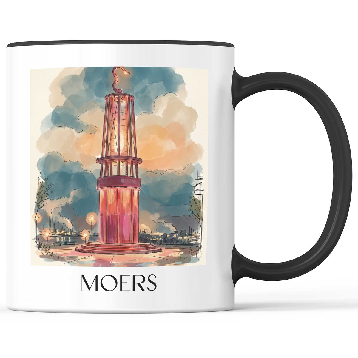 moers-niederrhein-deutschland-kaffeebecher-aquarell