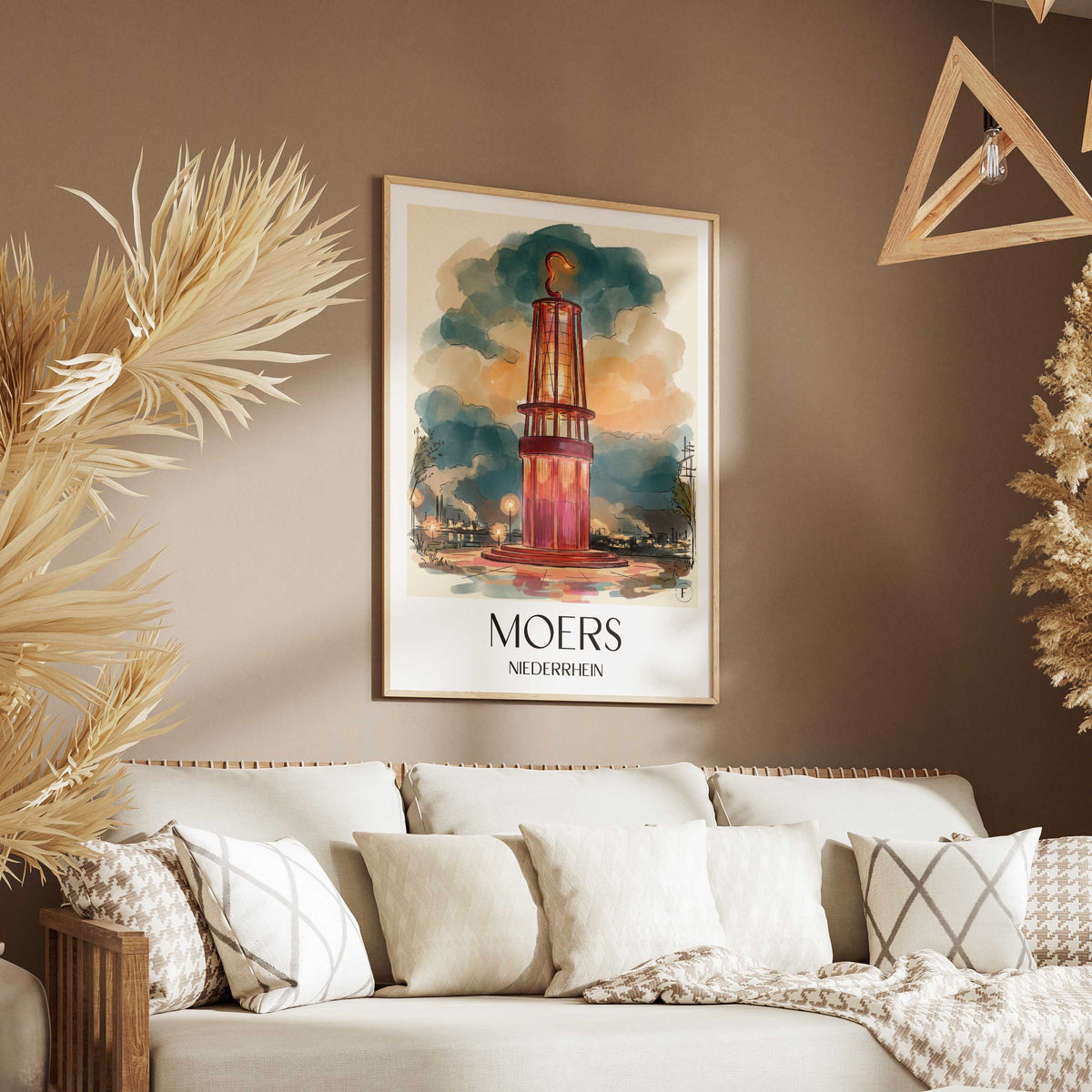 moers-niederrhein-deutschland-poster-aquarell
