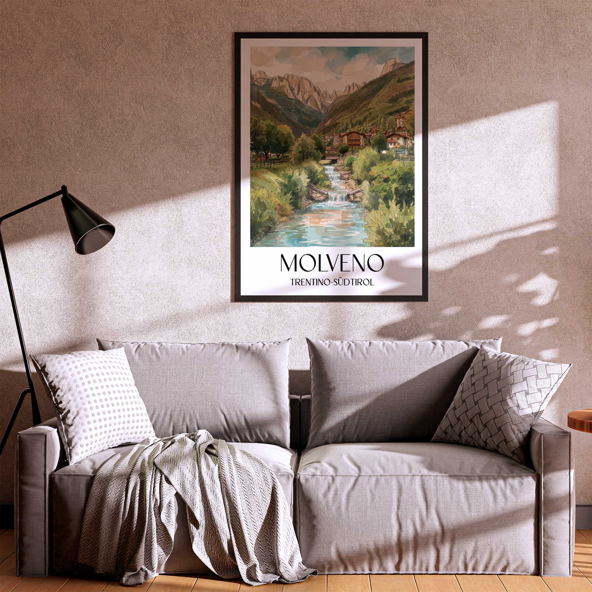 molveno-trentino-südtirol-italien-poster-aquarell