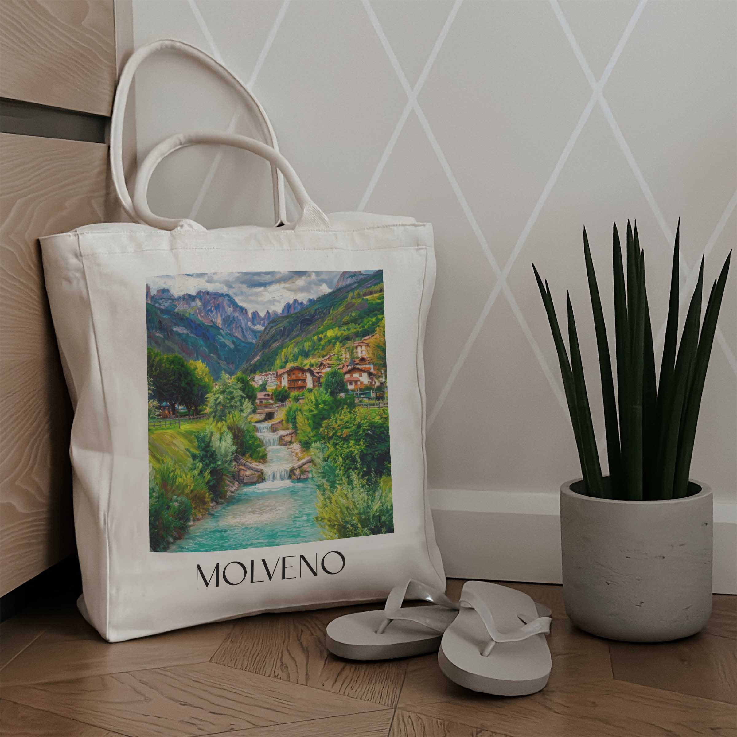 molveno-trentino-südtirol-italien-einkaufstasche-oil-painting-oelgemaelde