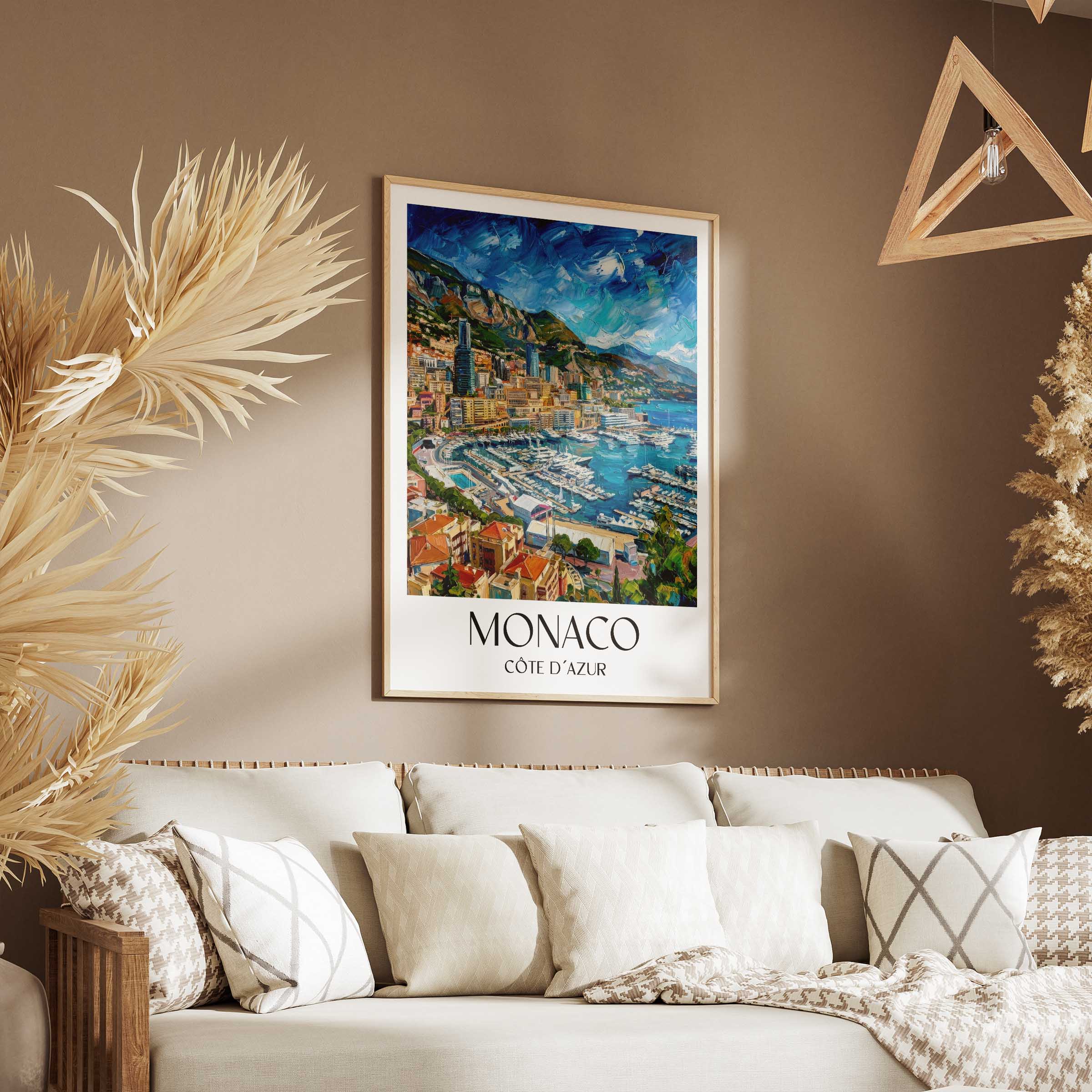 monaco-côte-d´azur-monaco-poster-oil-painting-oelgemaelde