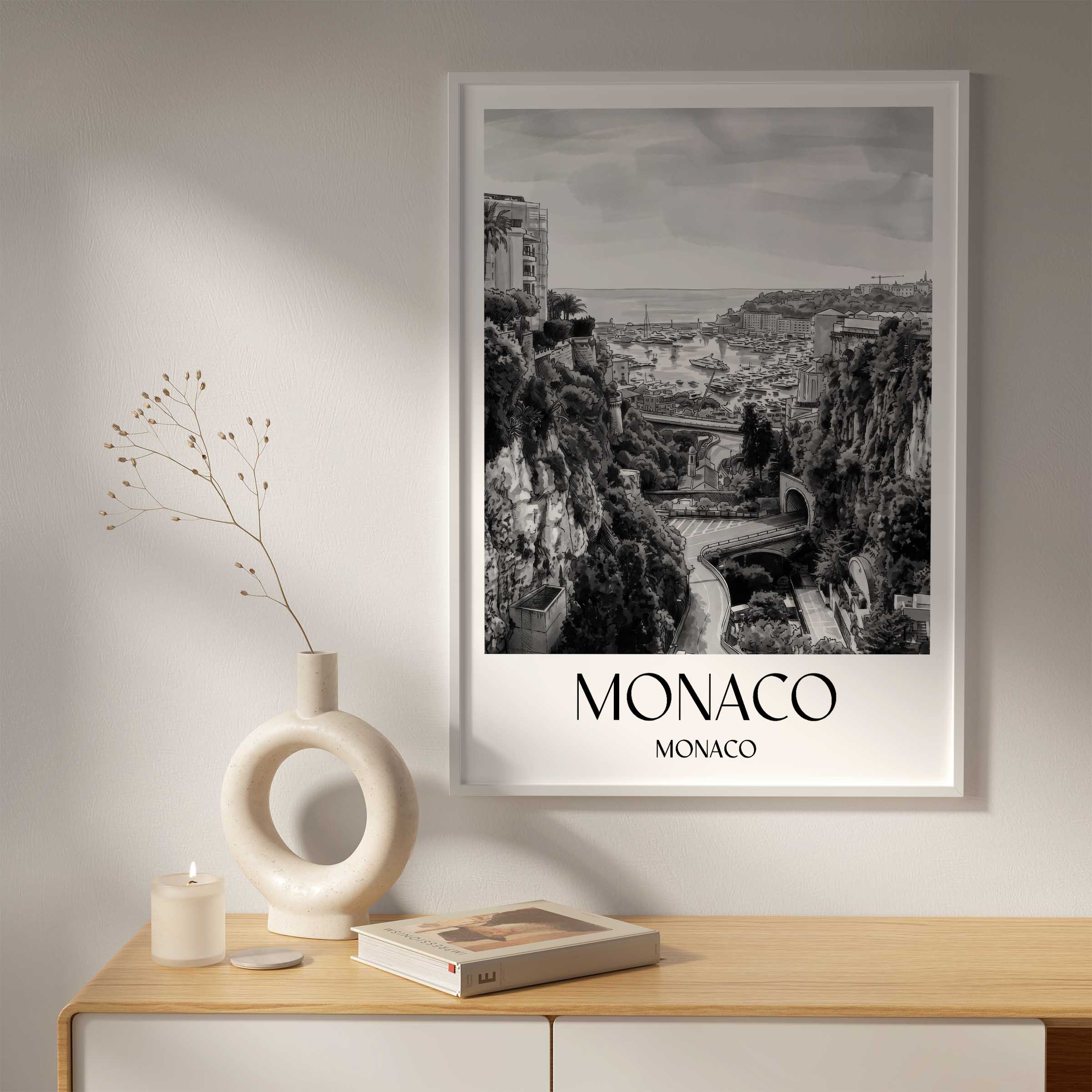 monaco-monaco-poster-aquarell-schwarz-weiss