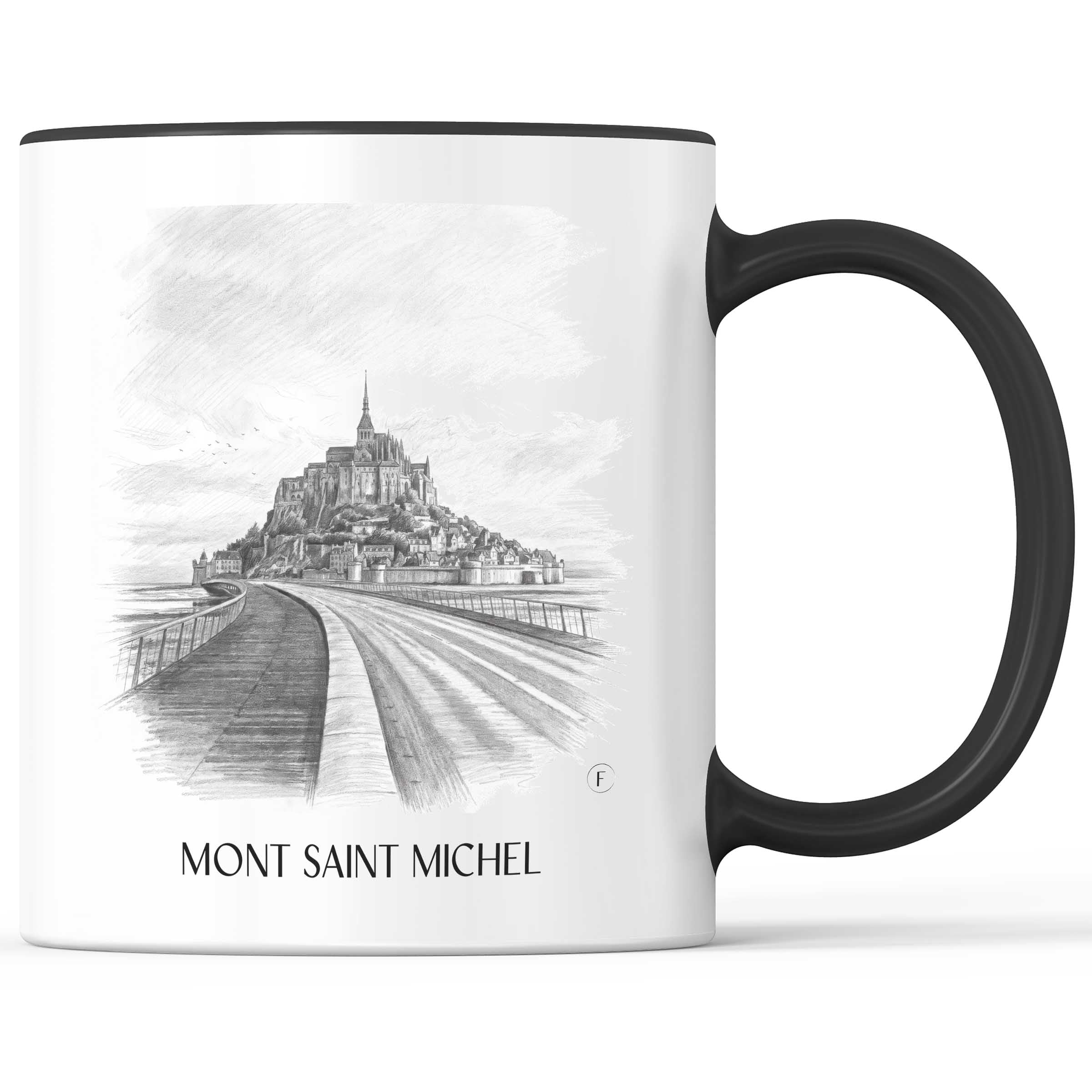 mont-saint-michel-frankreich-kaffeebecher-bleistift-zeichnung-drawing