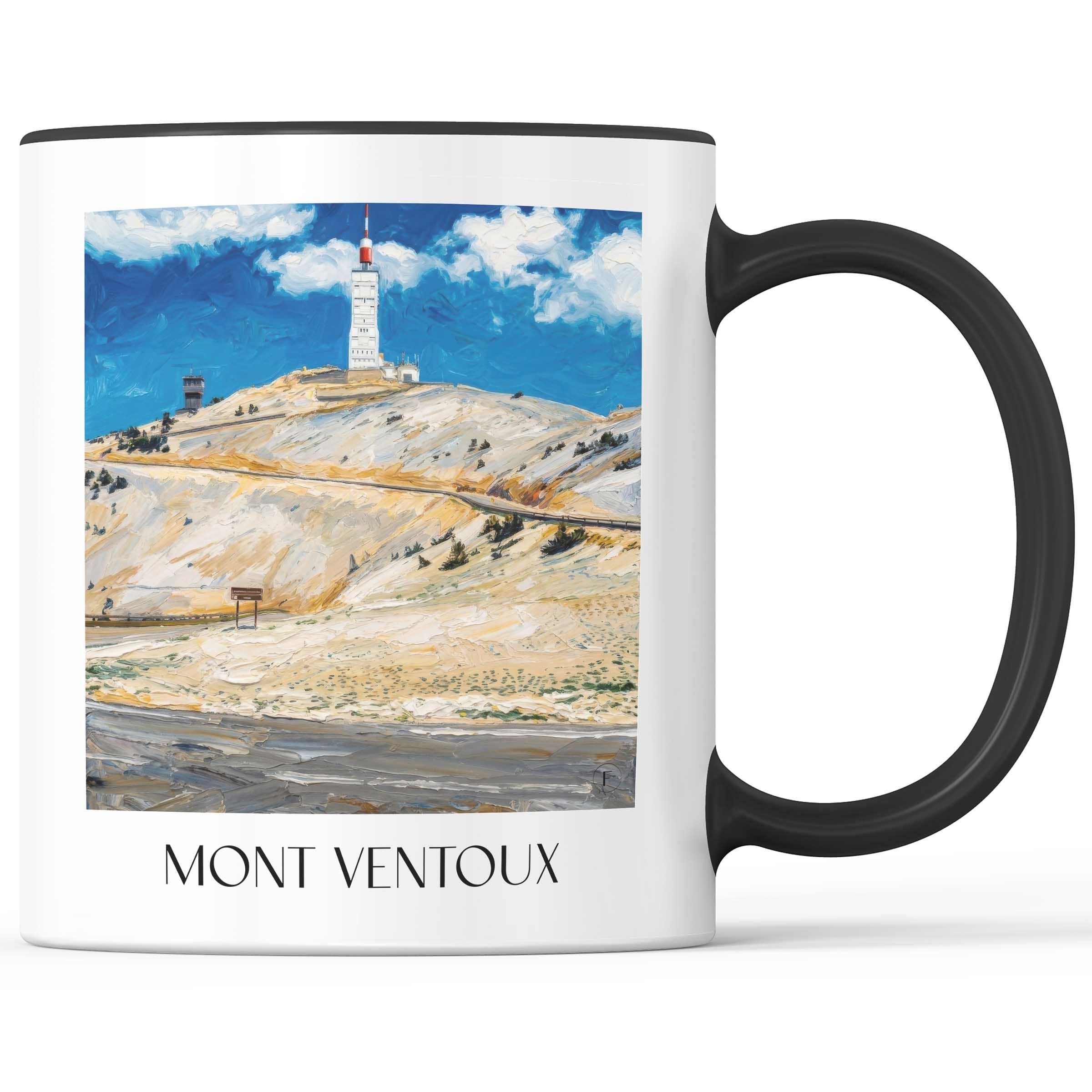 Mont Ventoux Kaffeebecher - Provence - Frankreich Becher - Kaffeetasse im Ölgemälde Stil - favplace