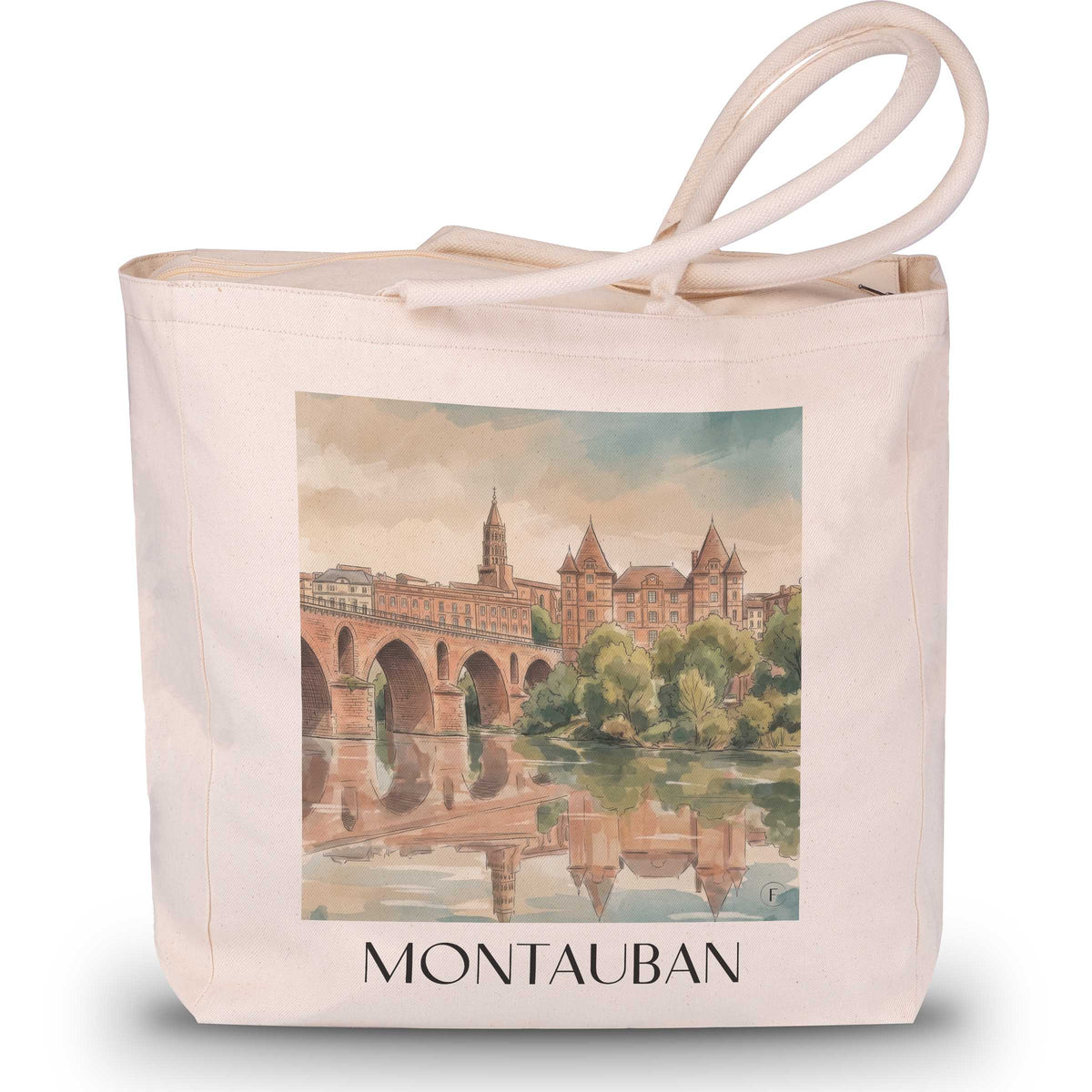 montauban-okzitanien-frankreich-einkaufstasche-aquarell