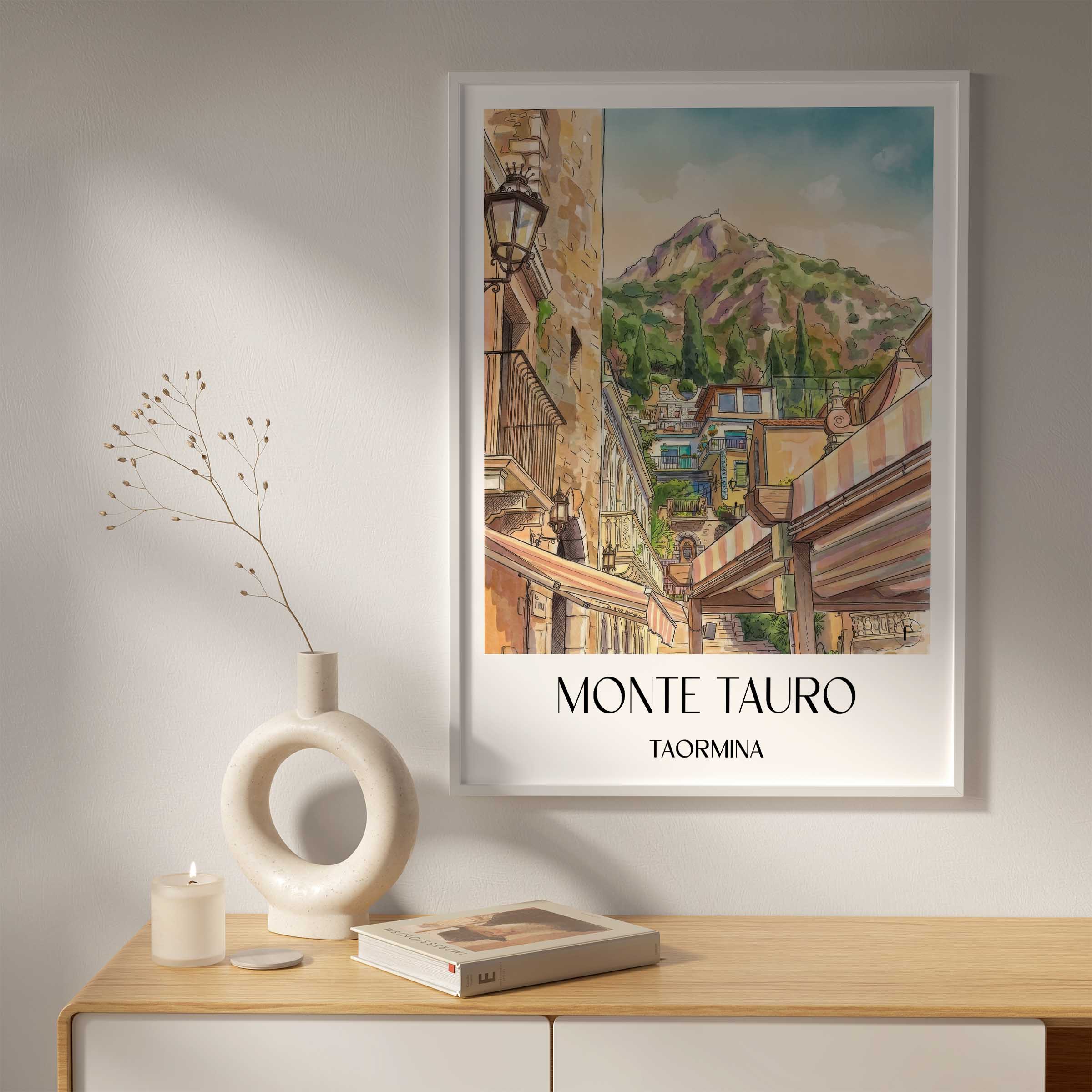 monte-tauro-taormina-italien-poster-aquarell
