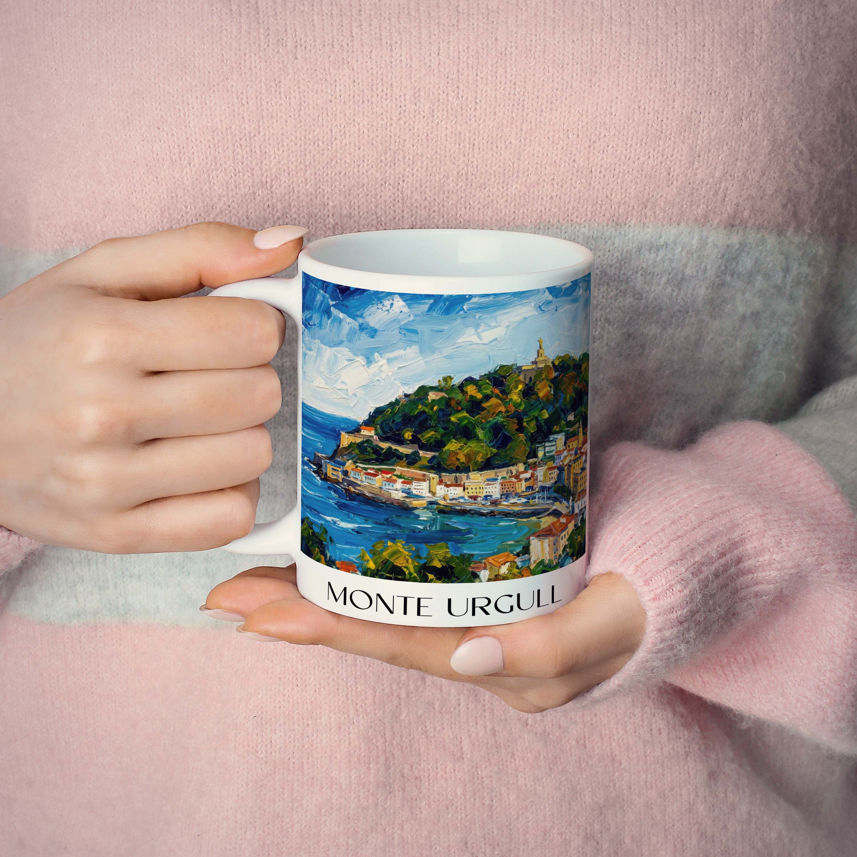 monte-urgull-san-sebastián-spanien-kaffeebecher-oil-painting-oelgemaelde