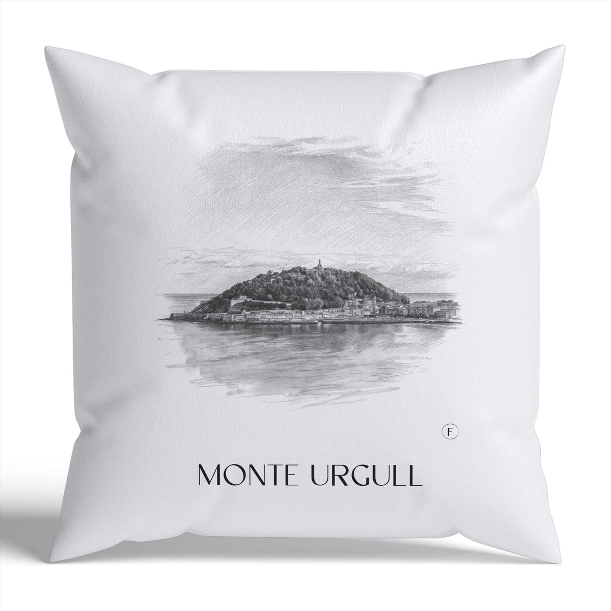 monte-urgull-san-sebastián-spanien-kissenbezug-bleistift-zeichnung-drawing