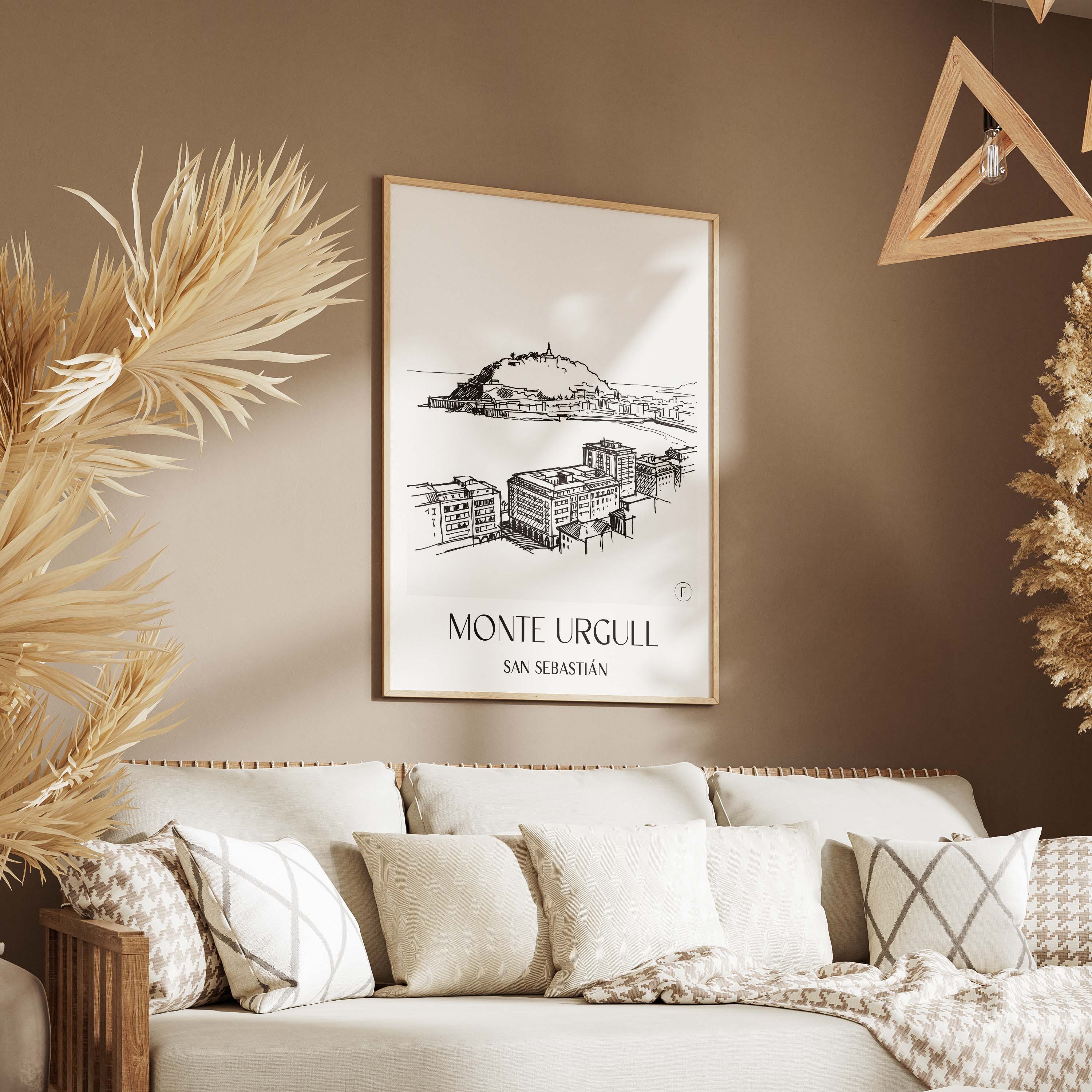 monte-urgull-san-sebastián-spanien-poster-skizze