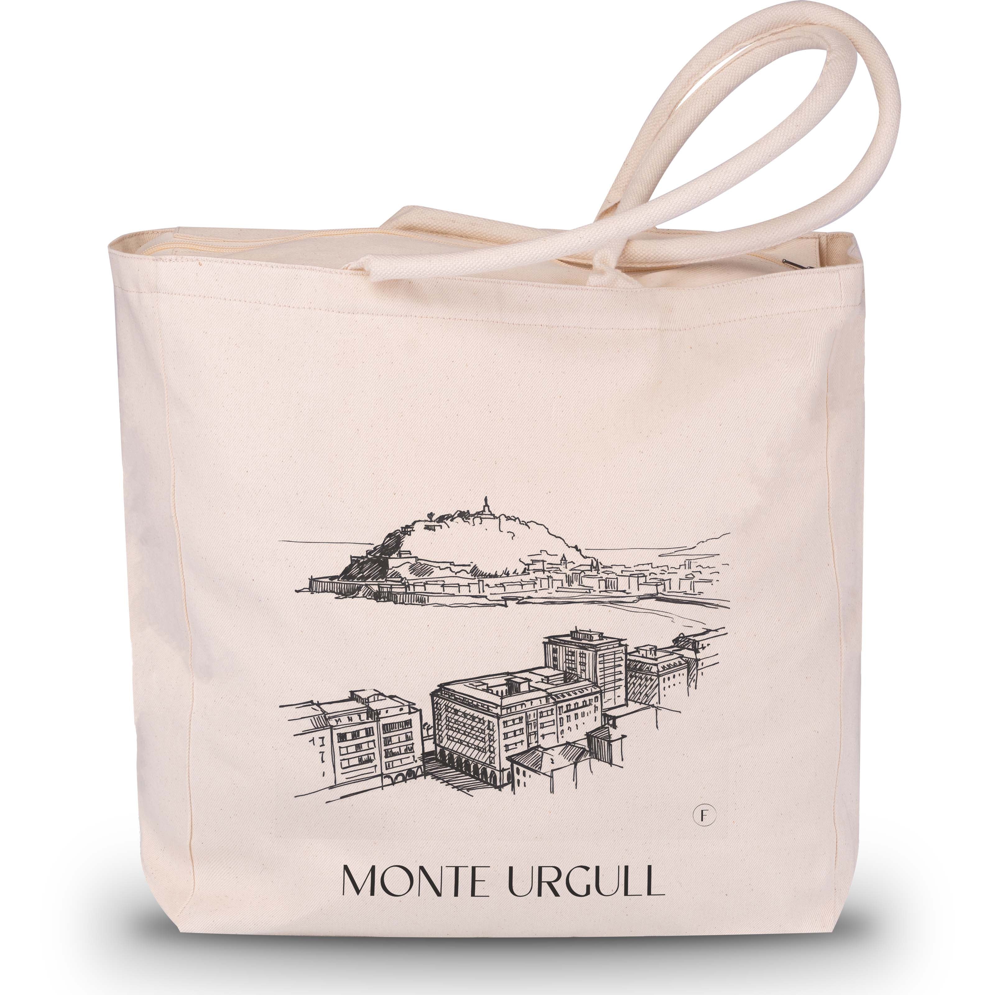 Monte Urgull Shopping Tasche - San Sebastián - Spanien Tote Bag - Einkaufstasche im Skizze Stil - favplace