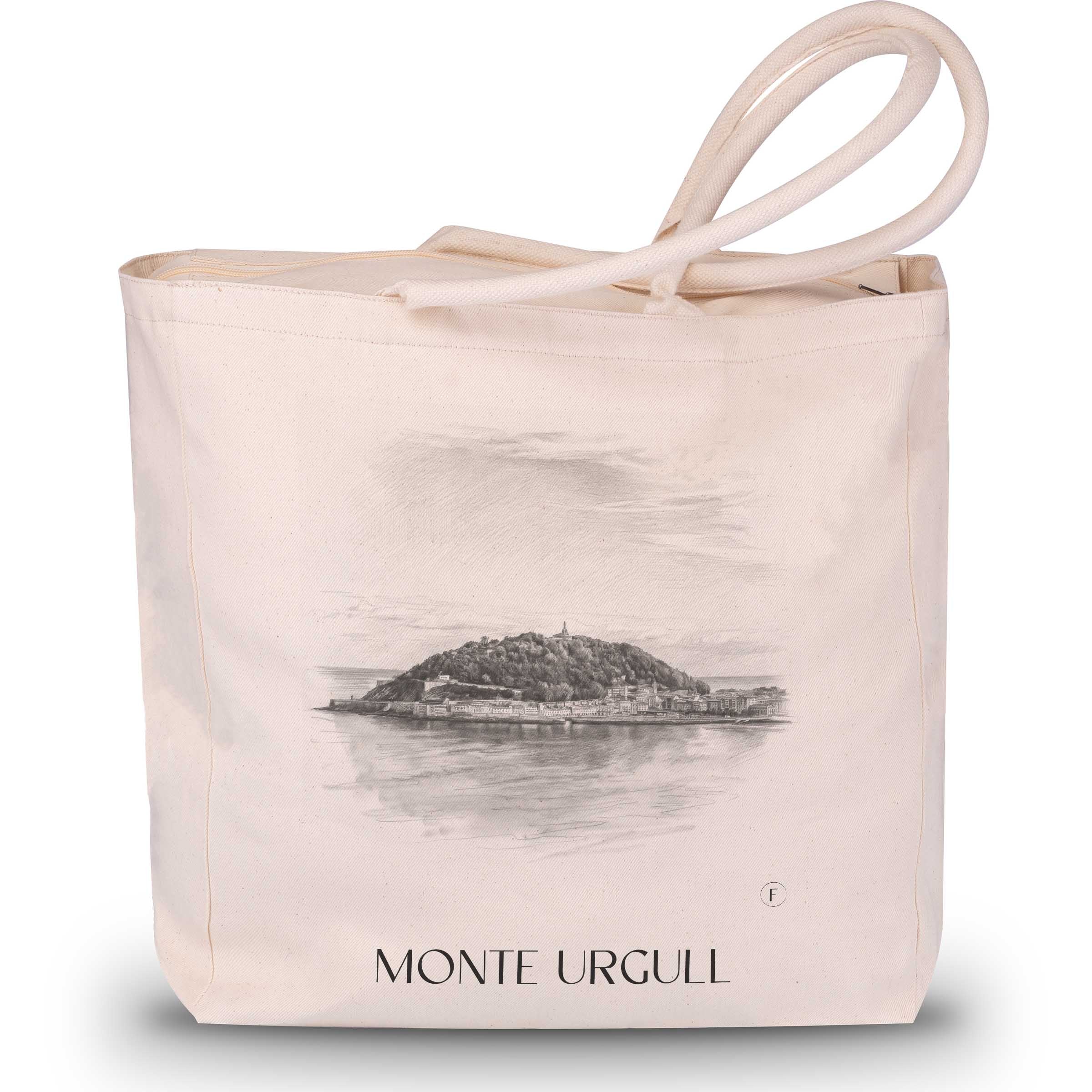 monte-urgull-san-sebastián-spanien-einkaufstasche-bleistift-zeichnung-drawing