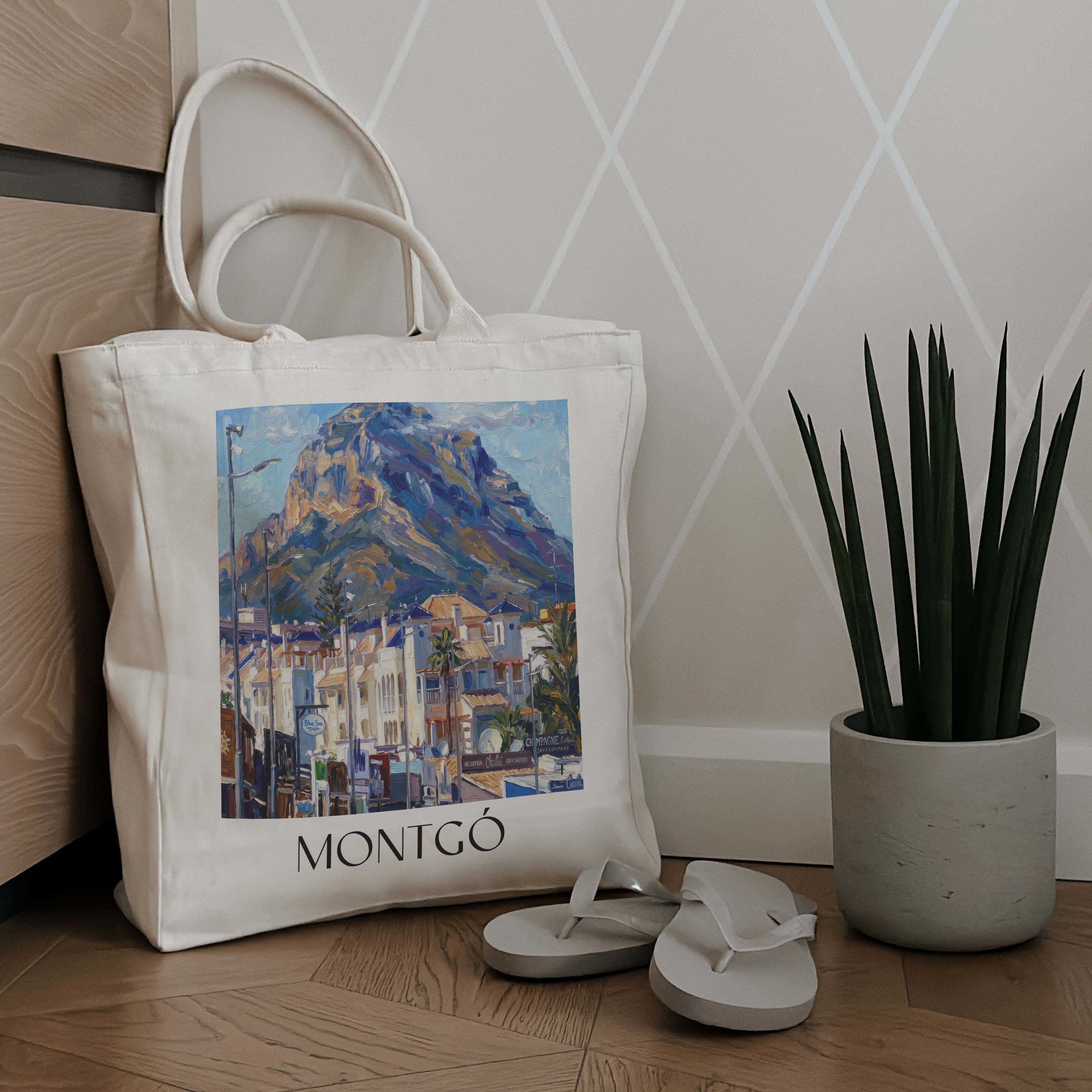 montgó-dénia-spanien-einkaufstasche-oil-painting-oelgemaelde