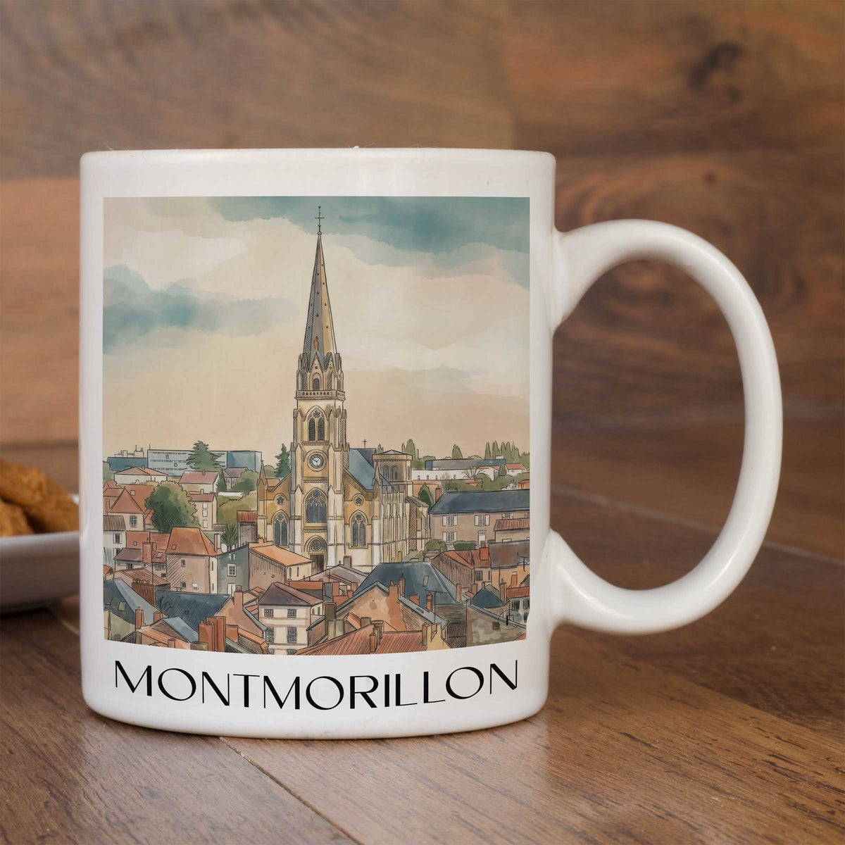 montmorillon-vienne-frankreich-kaffeebecher-aquarell