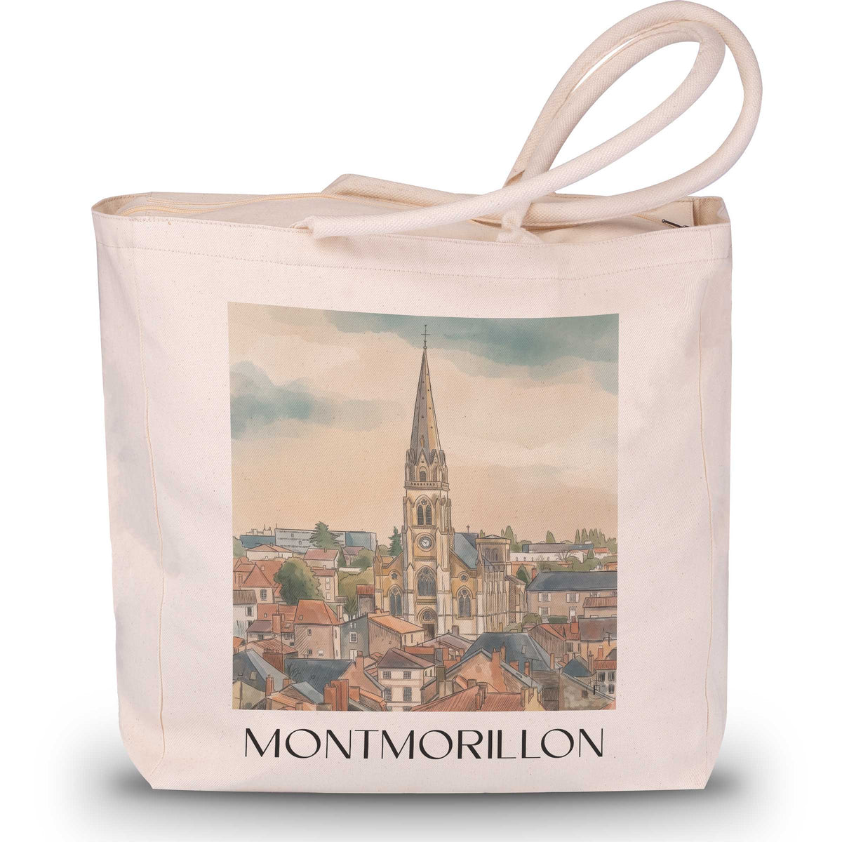 montmorillon-vienne-frankreich-einkaufstasche-aquarell