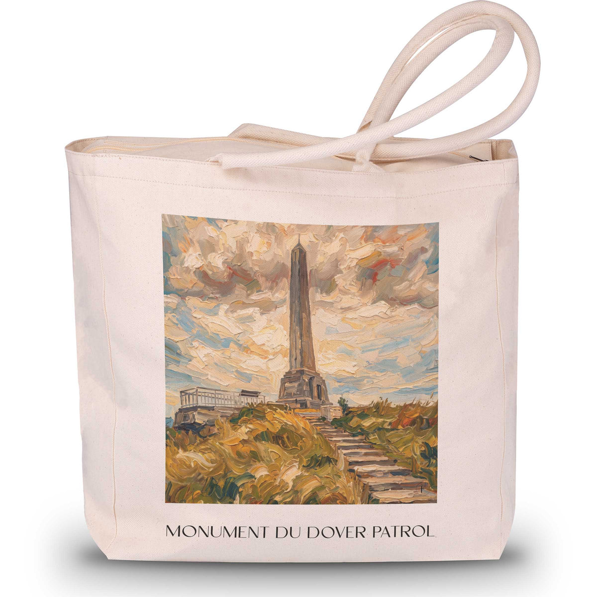 monument-du-dover-patrol-cap-blanc-nez-frankreich-einkaufstasche-oil-painting-oelgemaelde