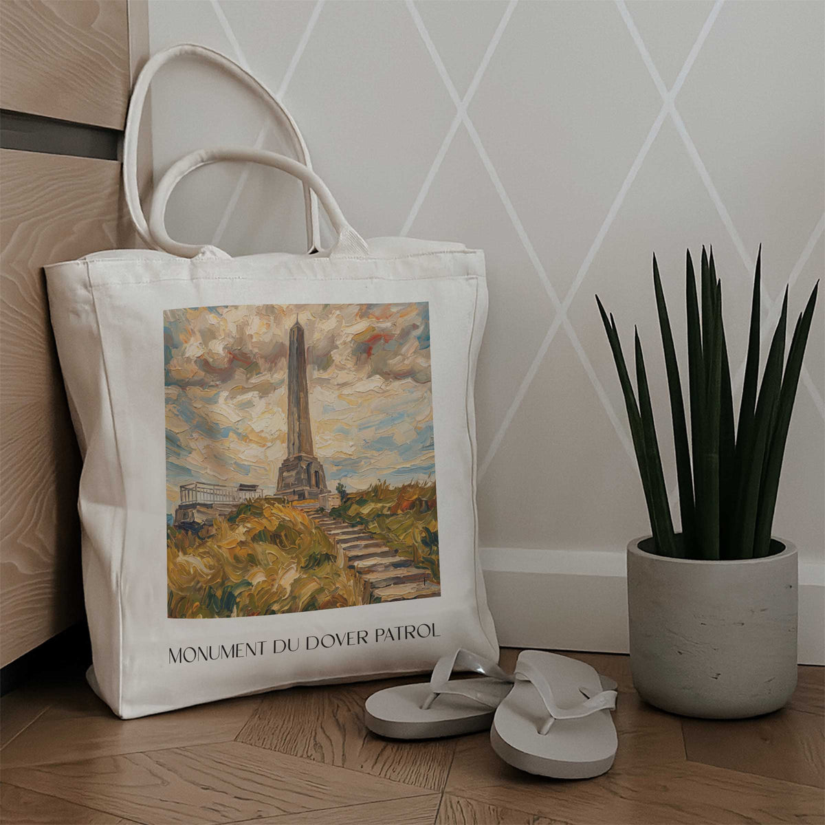 monument-du-dover-patrol-cap-blanc-nez-frankreich-einkaufstasche-oil-painting-oelgemaelde