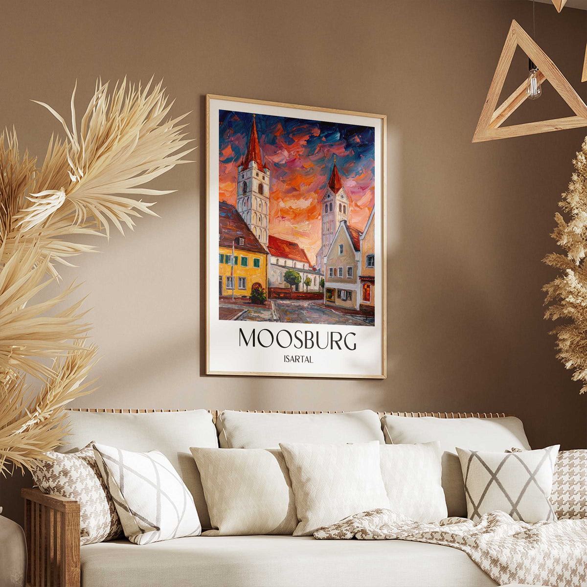 moosburg-isartal-deutschland-poster-oil-painting-oelgemaelde