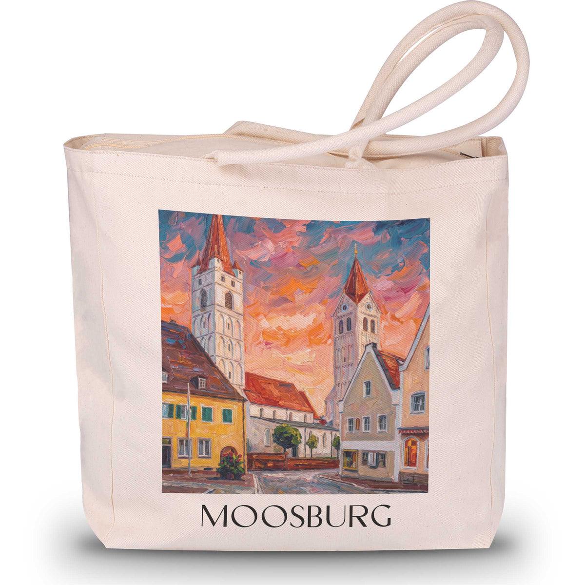 moosburg-isartal-deutschland-einkaufstasche-oil-painting-oelgemaelde