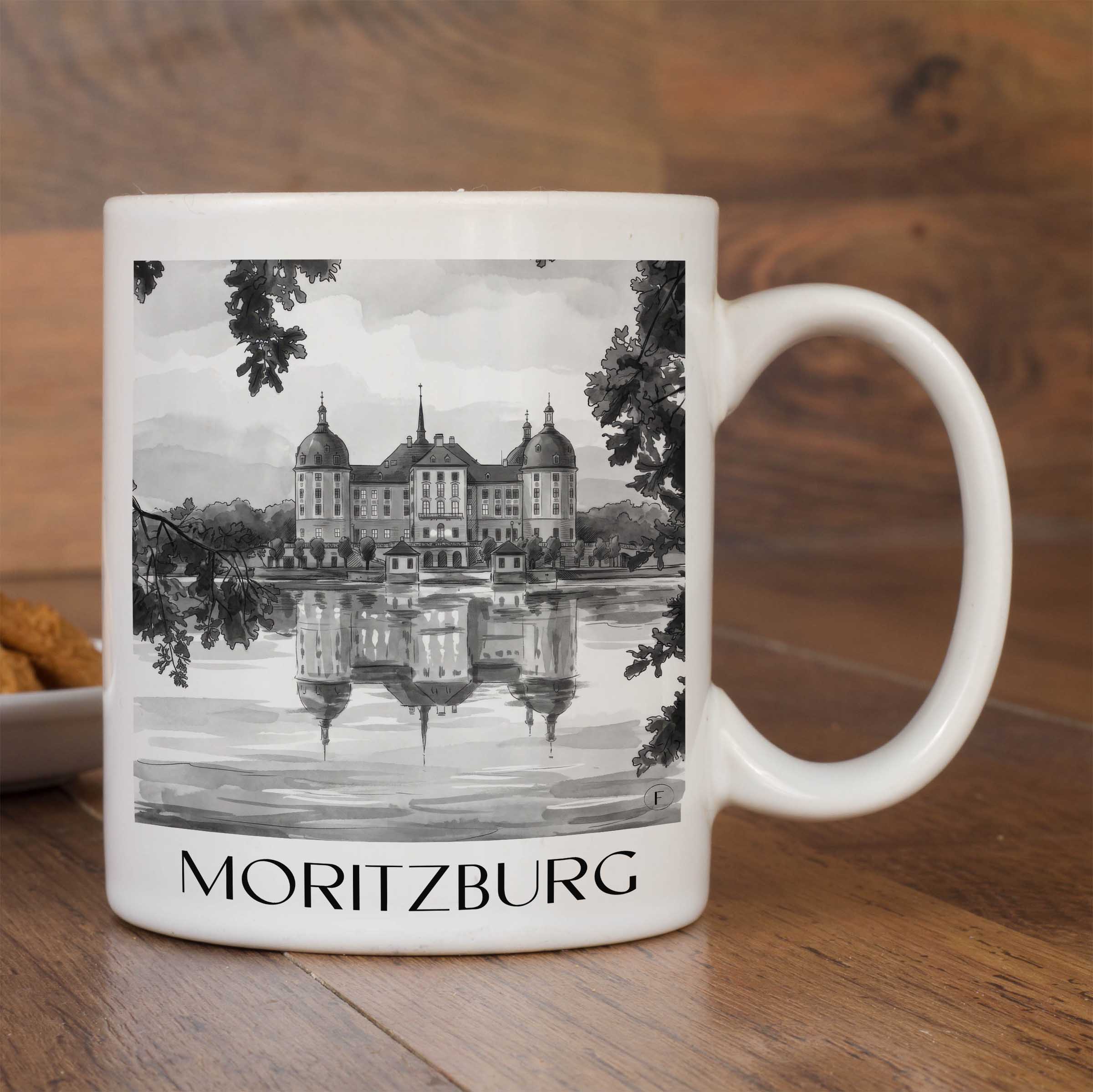 moritzburg-deutschland-kaffeebecher-aquarell-schwarz-weiss