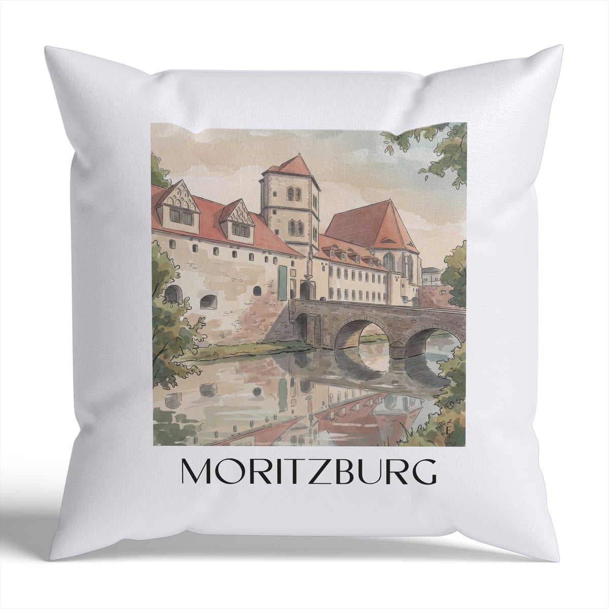 moritzburg-halle-deutschland-kissenbezug-aquarell