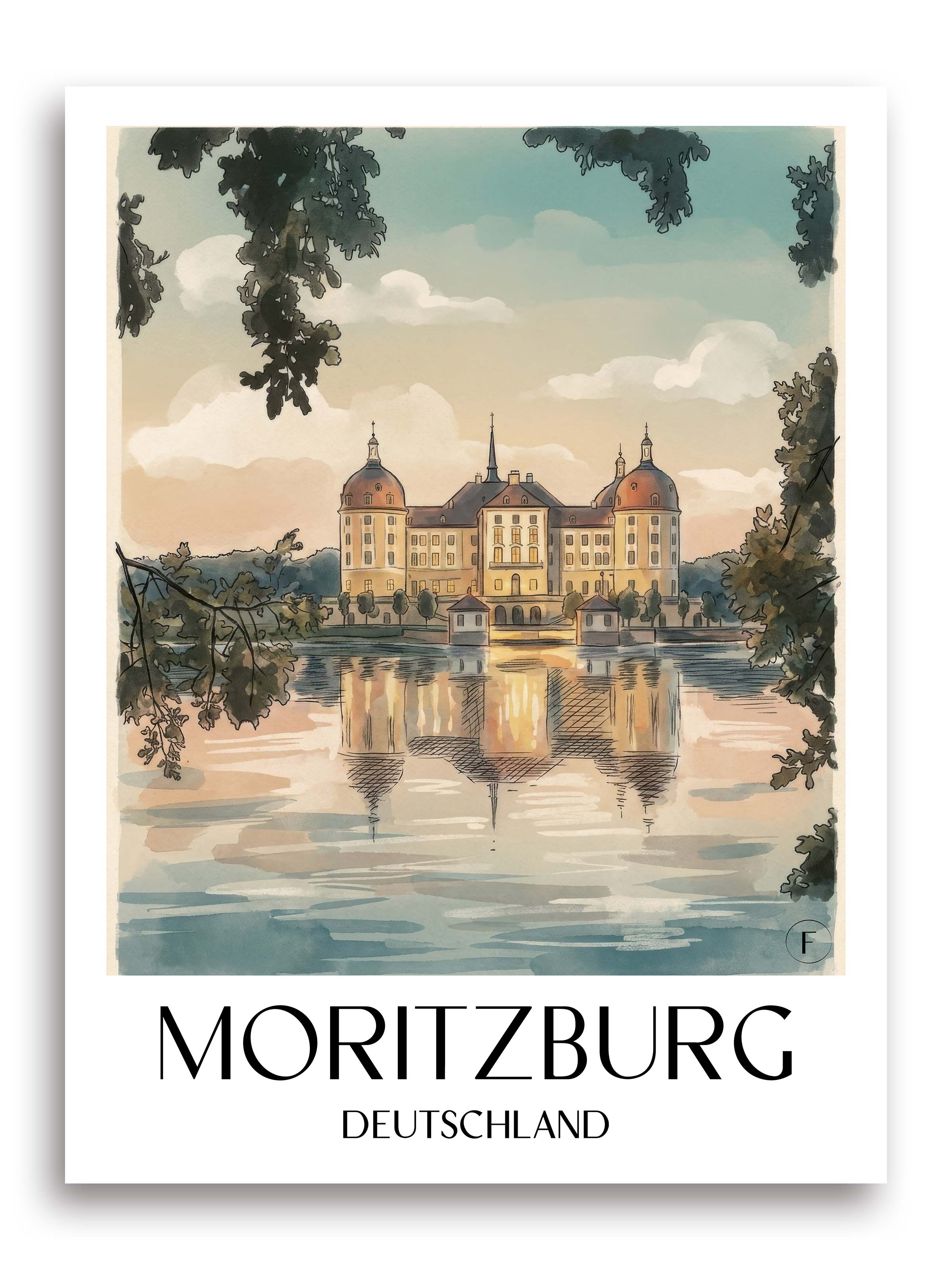 moritzburg-deutschland-poster-aquarell